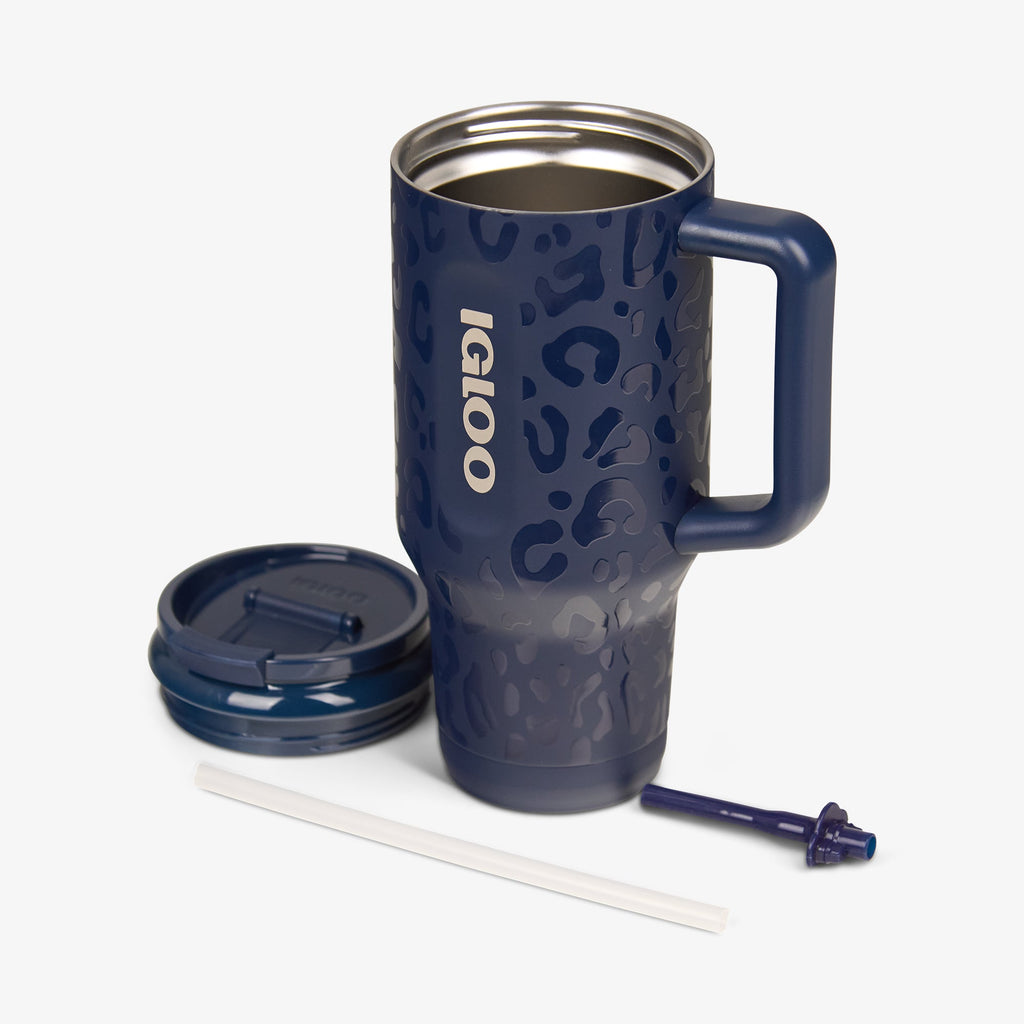 NFL 32 Oz Leopard Flip ‘n’ Sip Travel Mug - Cowboys - Product View