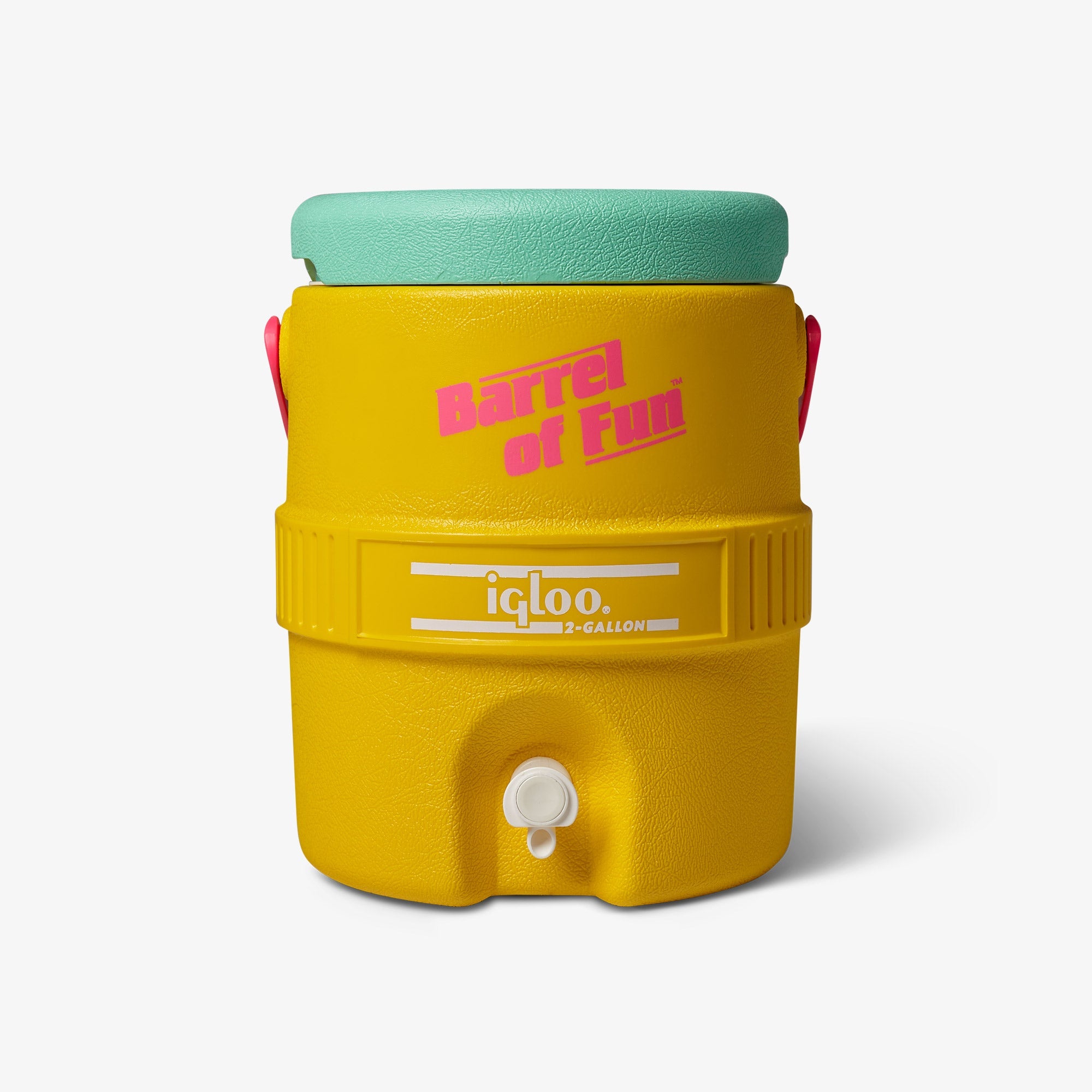 Retro Barrel of Fun 2 Gallon Jug - Yellow - Product View