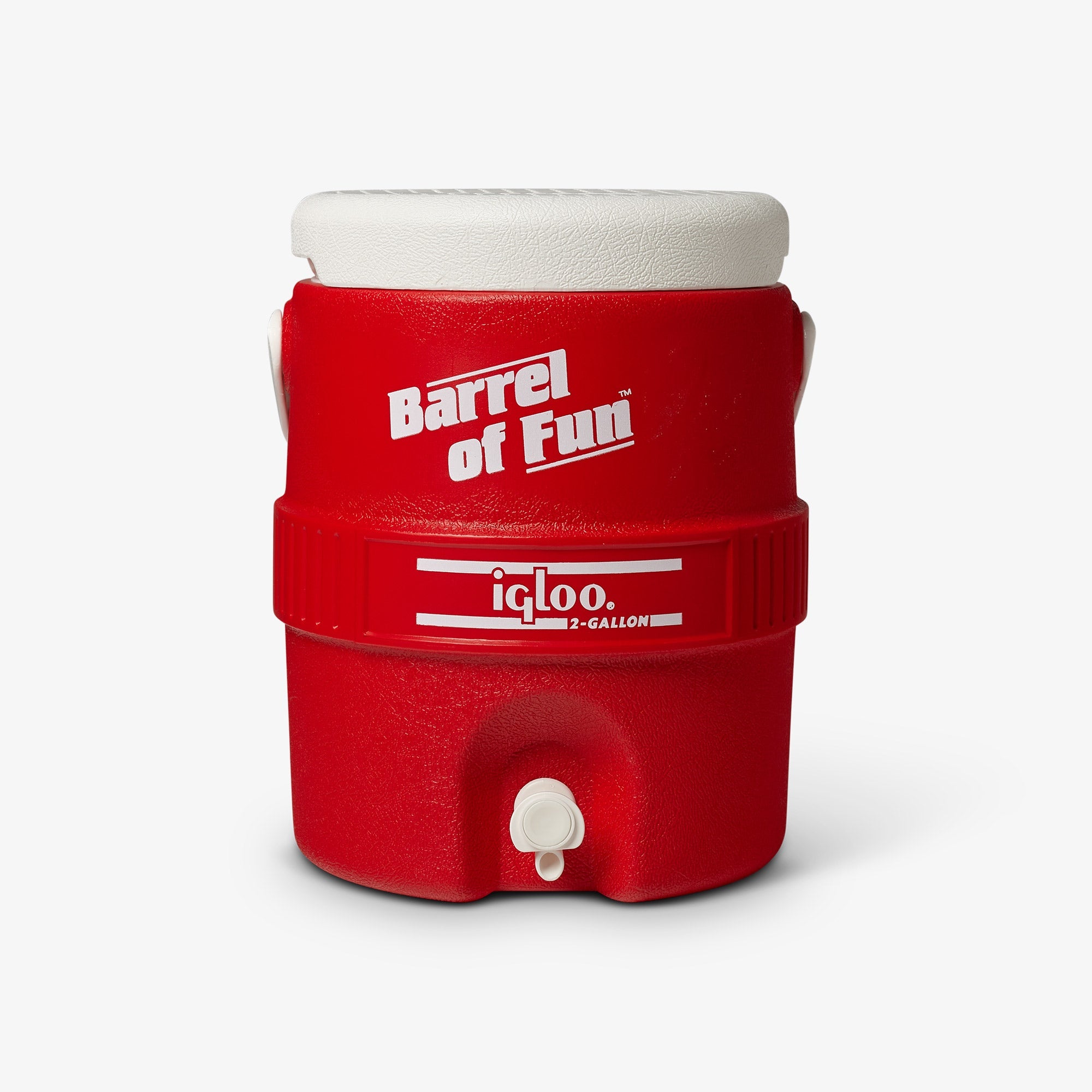 Retro Barrel of Fun 2 Gallon Jug - Red - Product View
