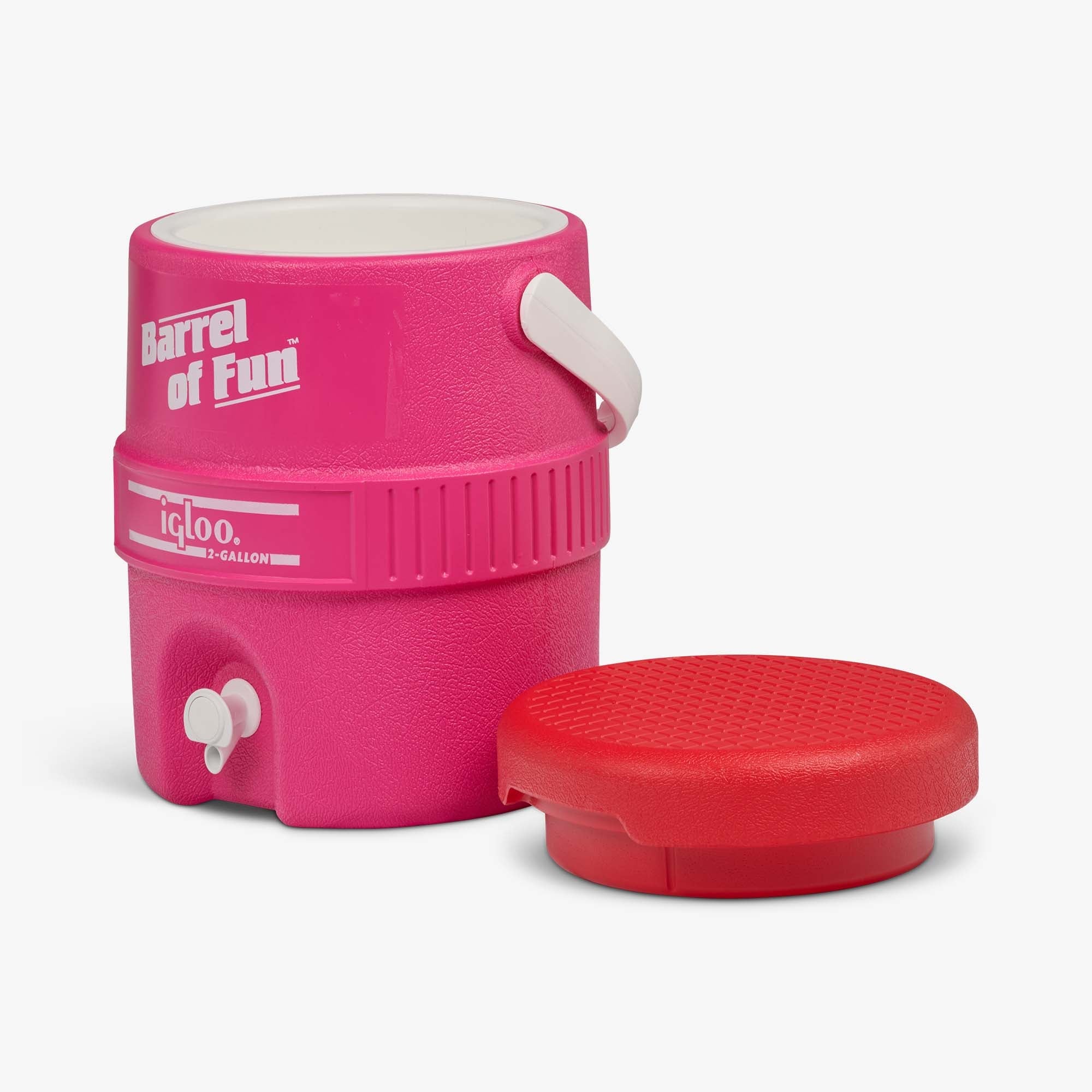 Retro Barrel of Fun 2 Gallon Jug - Tutti Frutti - Open View