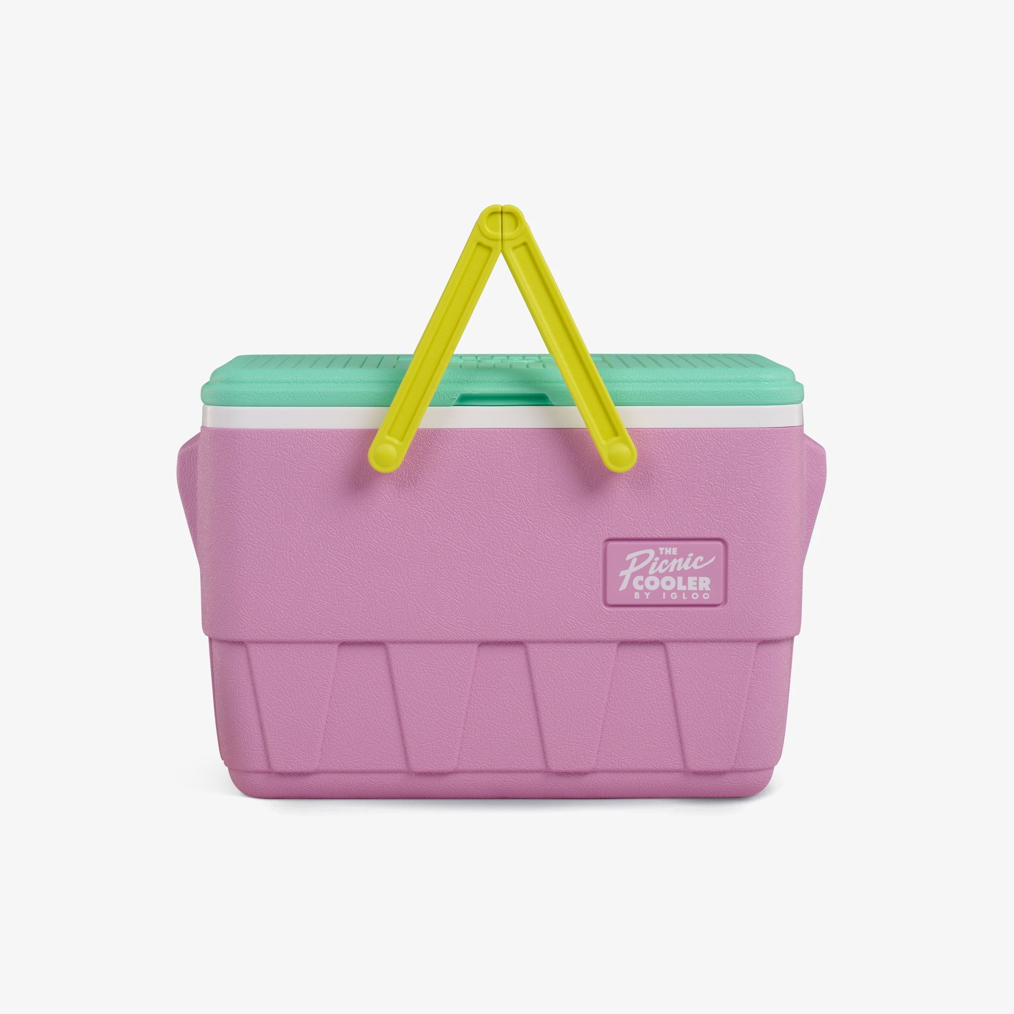 Retro Picnic Basket 25 Qt Cooler - Tea Rose - Strap View
