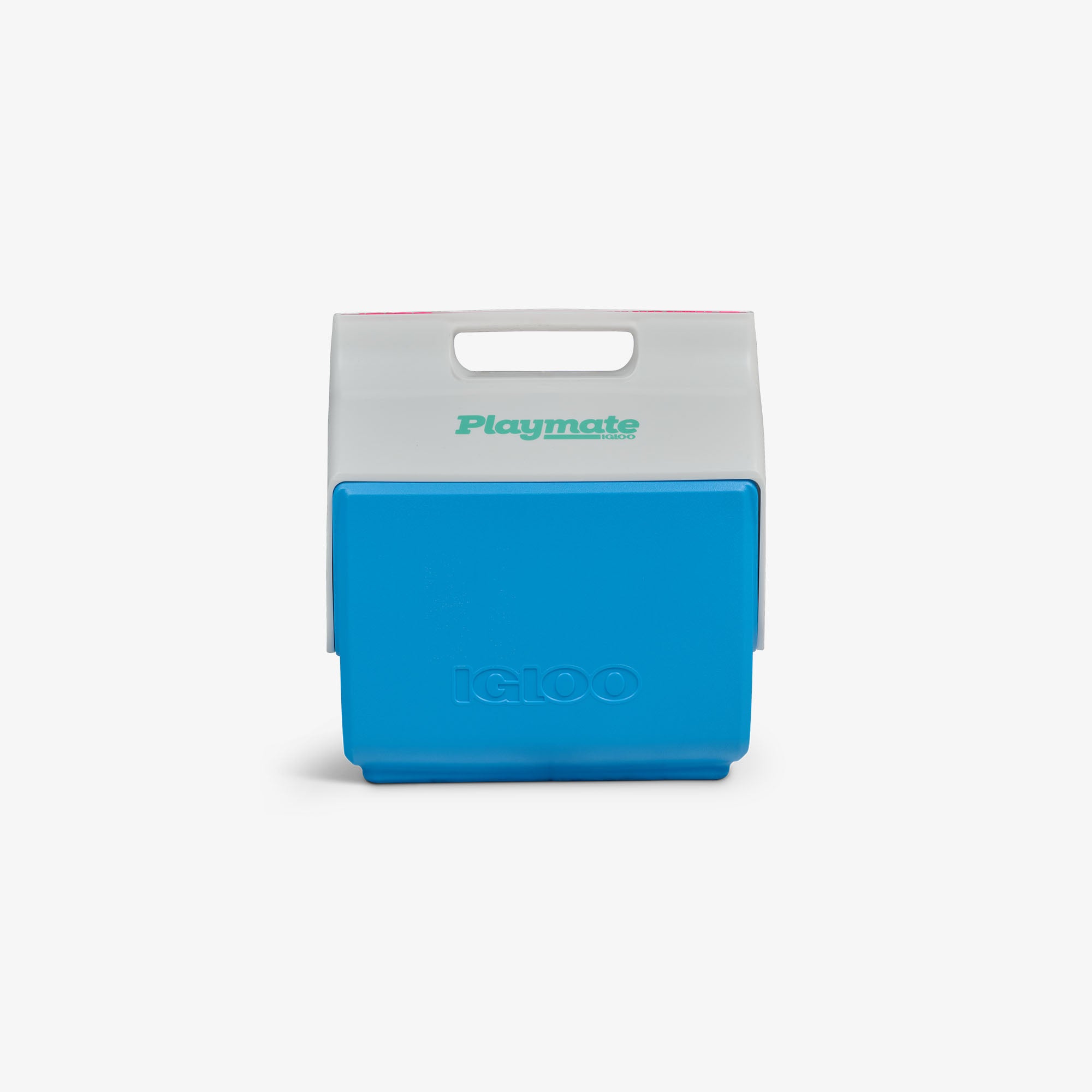 Retro Little Playmate 7 Qt Cooler - Carolina Blue - Front View