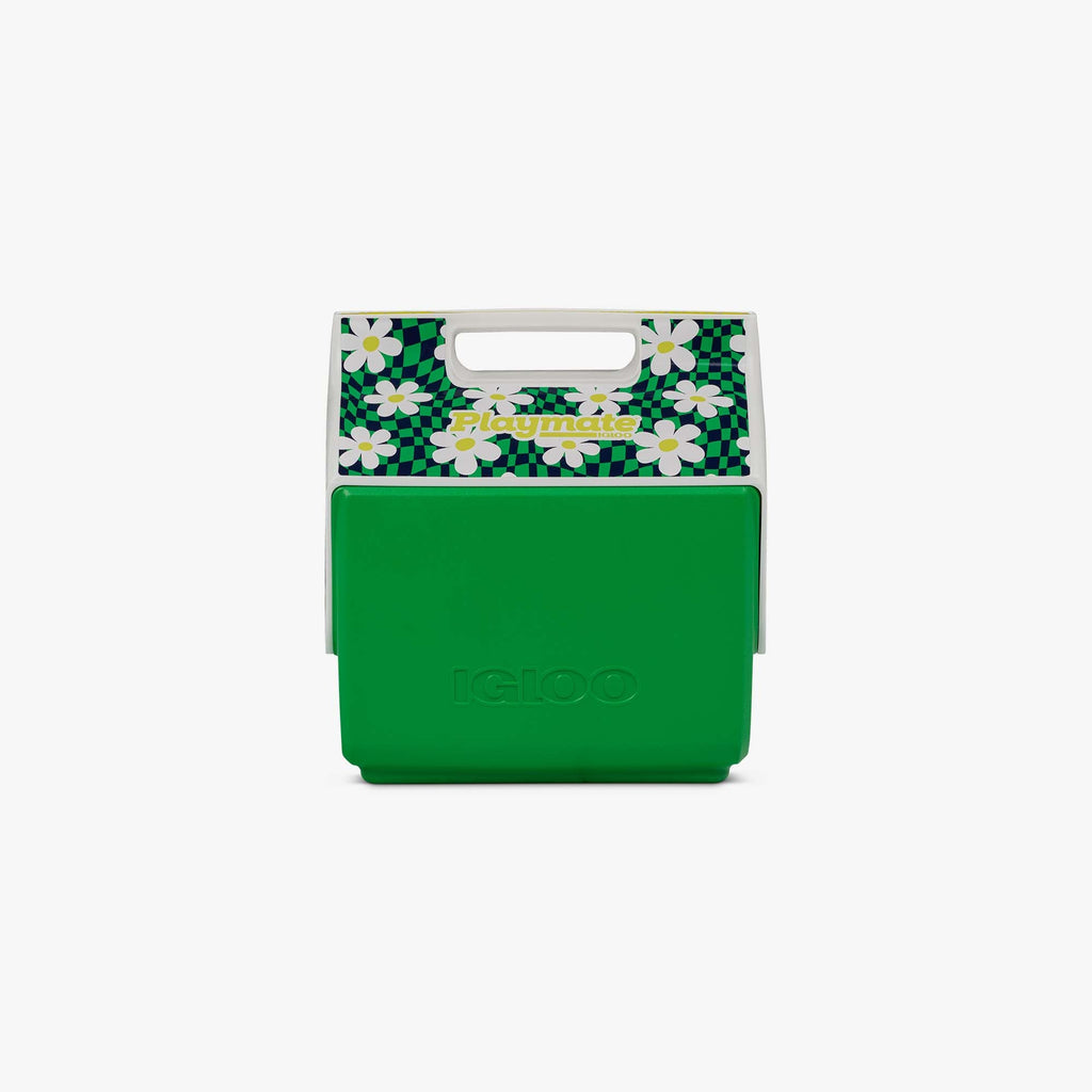 Retro Little Playmate 7 Qt Cooler - Psychedelic Daisy - Front View