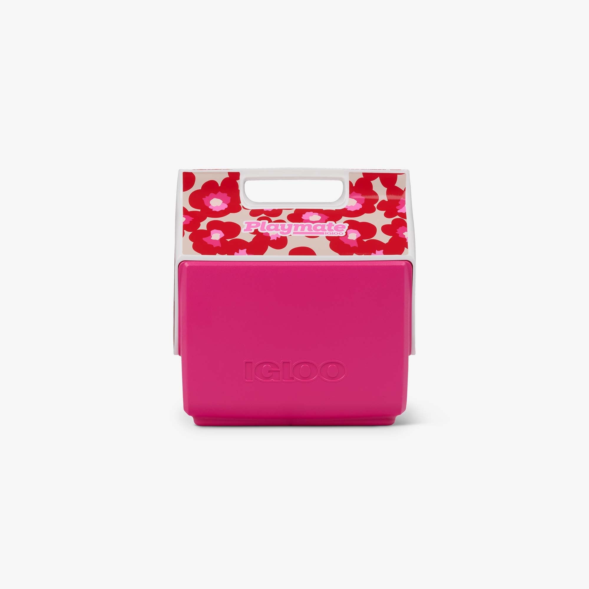 Retro Little Playmate 7 Qt Cooler - Mod Floral - Front View
