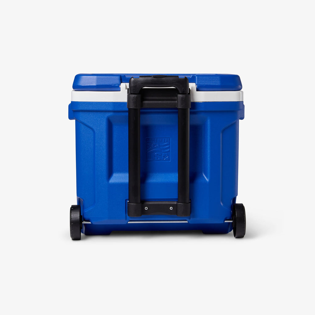 Profile II 28 Qt Roller Cooler - Majestic Blue - Back View