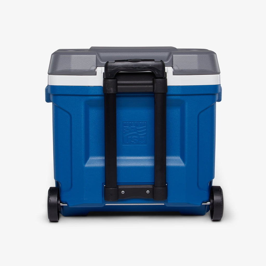 Latitude 30 Qt Roller Cooler - Blue - Back View