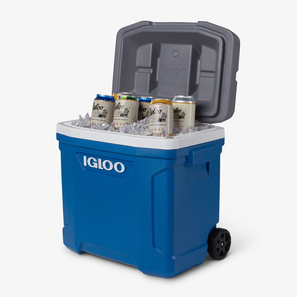 Latitude 30 Qt Roller Cooler - Blue - Product View