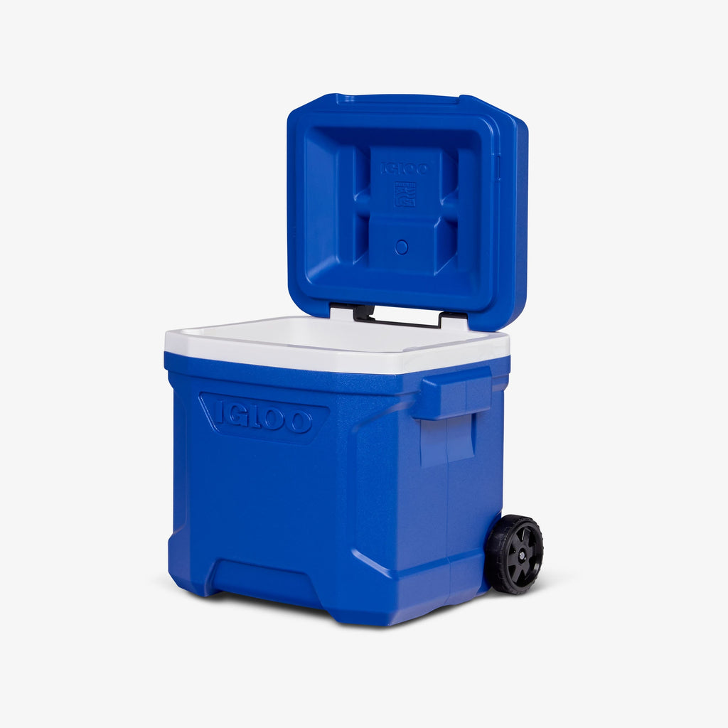 Profile II 16 Qt Roller Cooler - Majestic Blue - Open View
