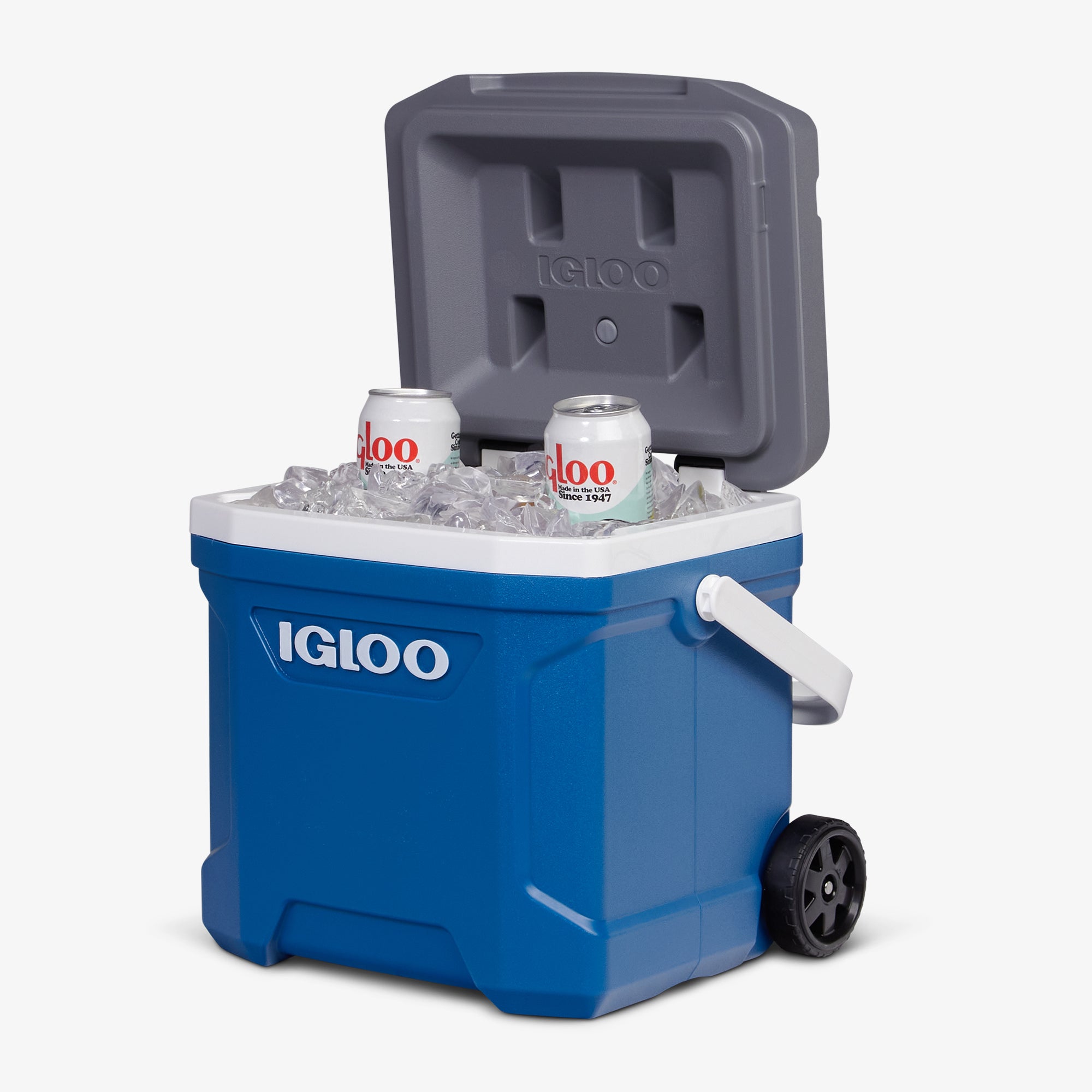 Latitude 16 Qt Roller Cooler - Blue - Product View
