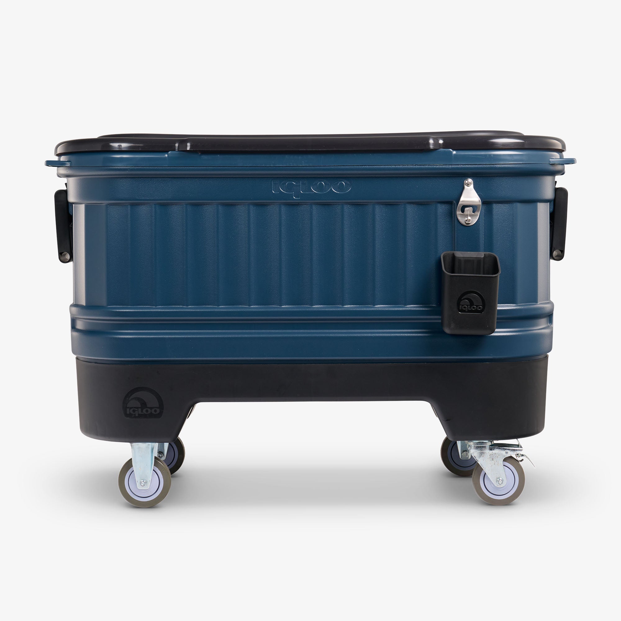 Party Bar 125 Qt Cooler - Rugged Blue - Front View