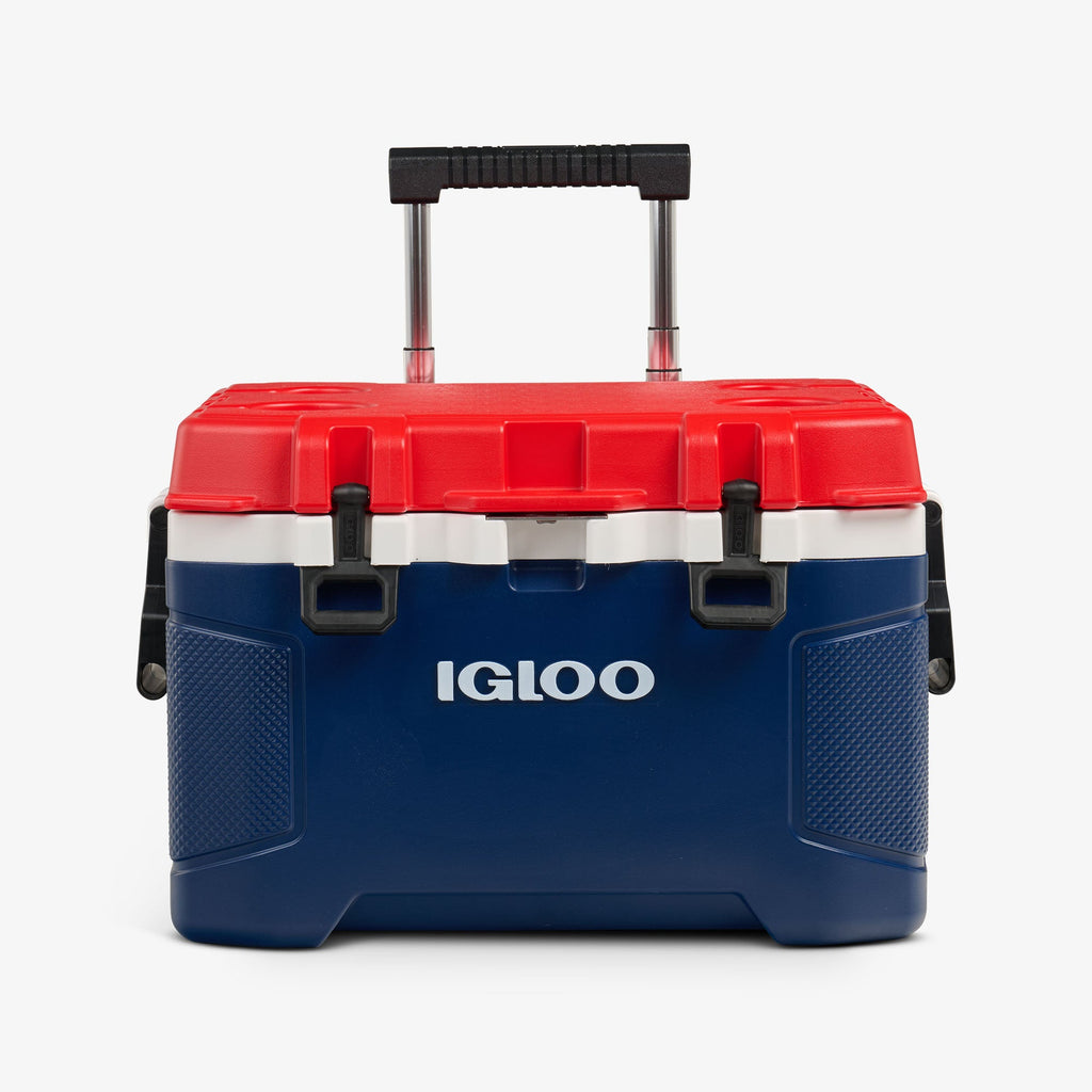 Trailmate® 52 Qt Roller Cooler - Americana - Strap View