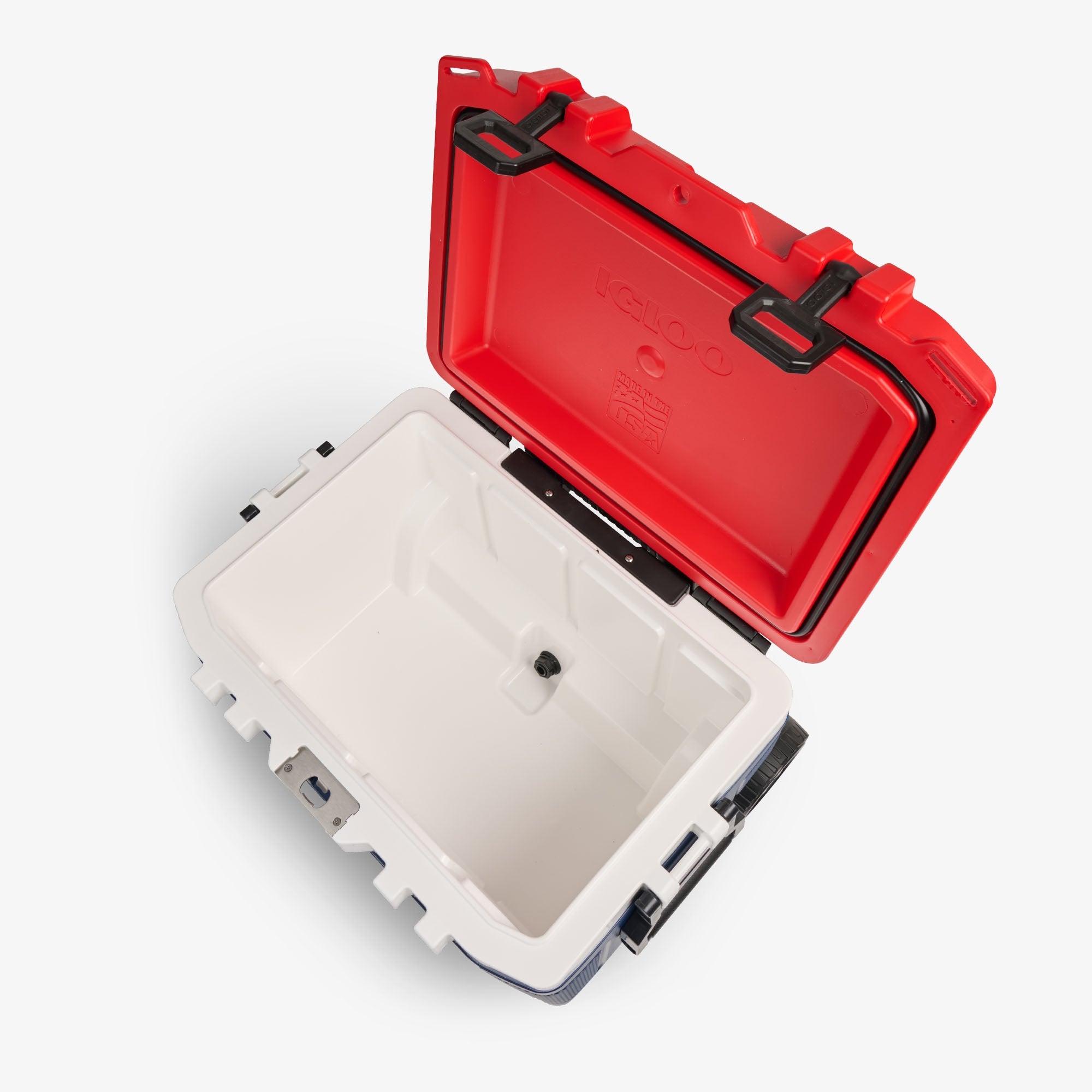 Trailmate® 52 Qt Roller Cooler - Americana - Open View