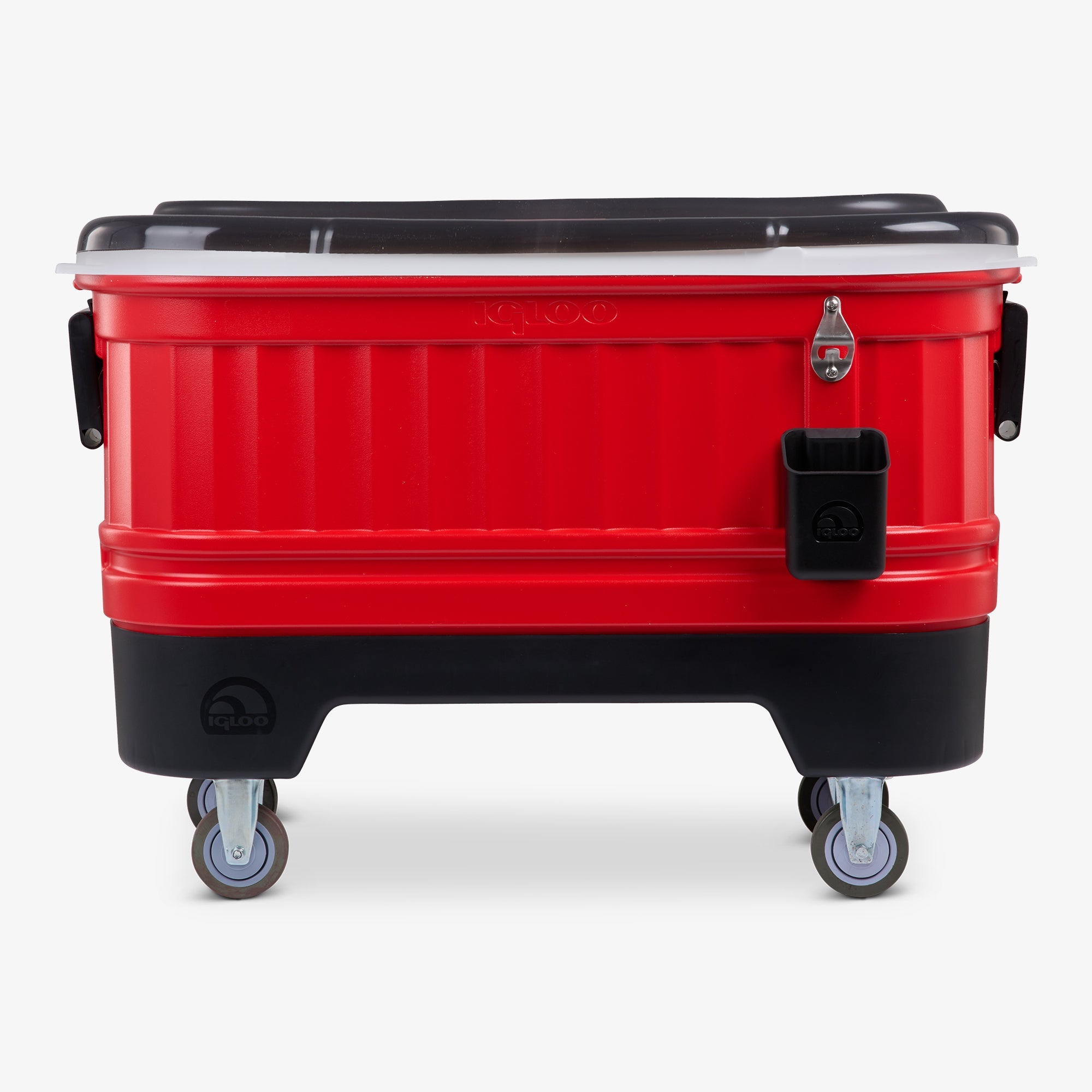 Party Bar 125 Qt Cooler - Red Star - Front View