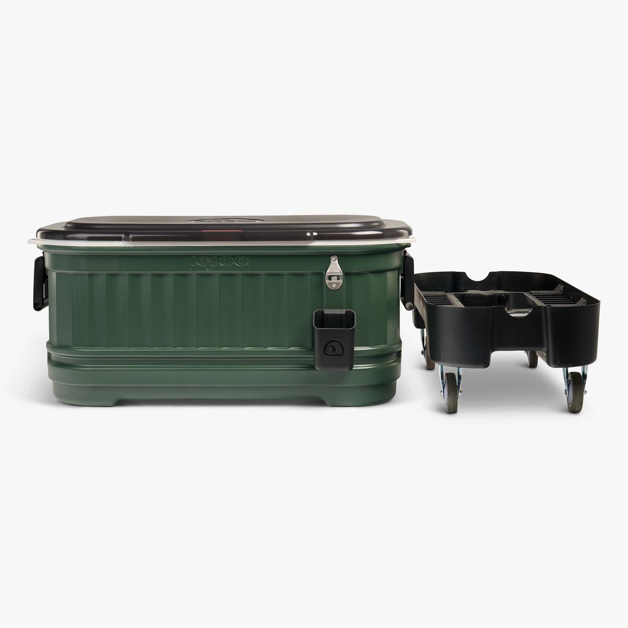 Party Bar 125 Qt Cooler - Oil Green - Strap View