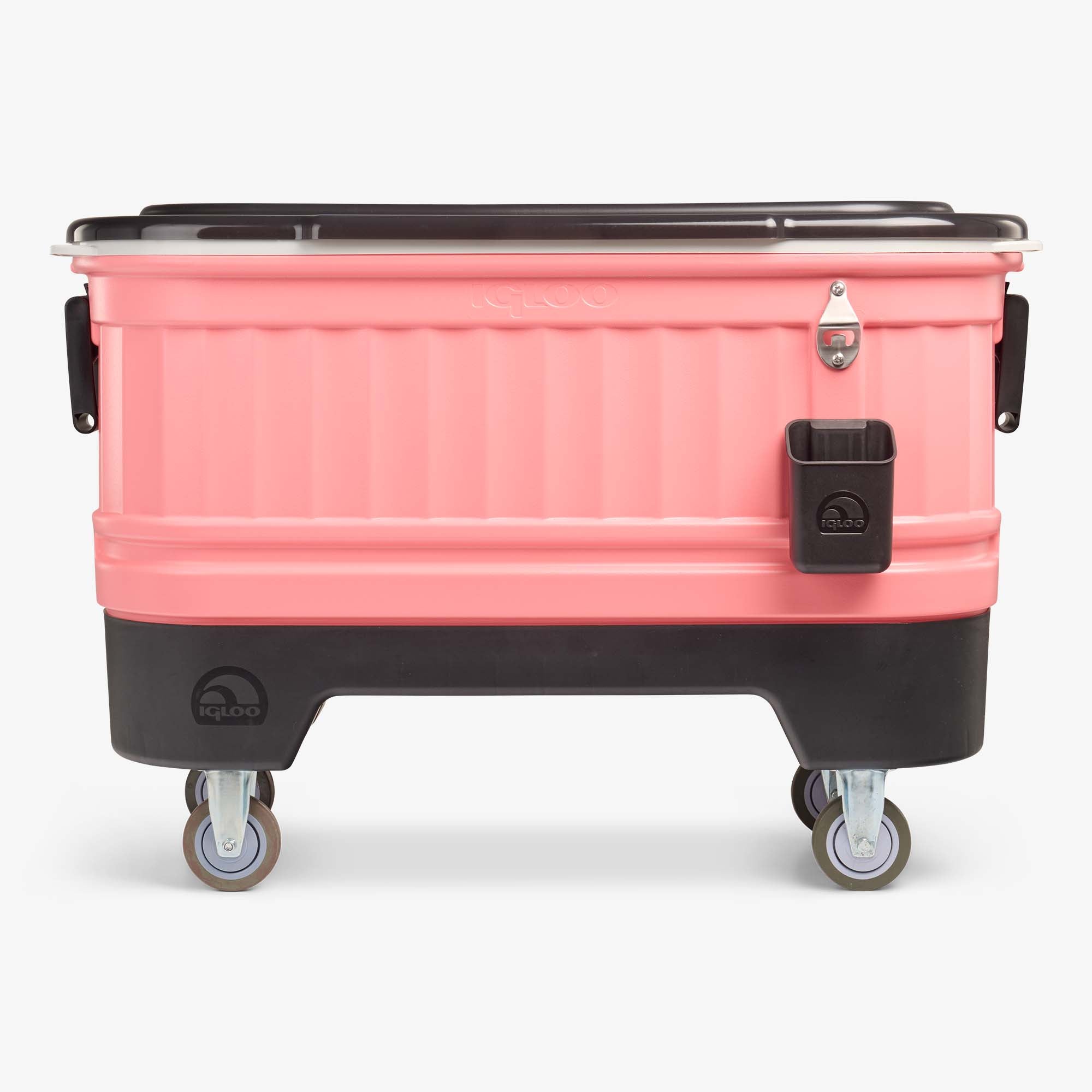 Party Bar 125 Qt Cooler - Flamingo - Front View