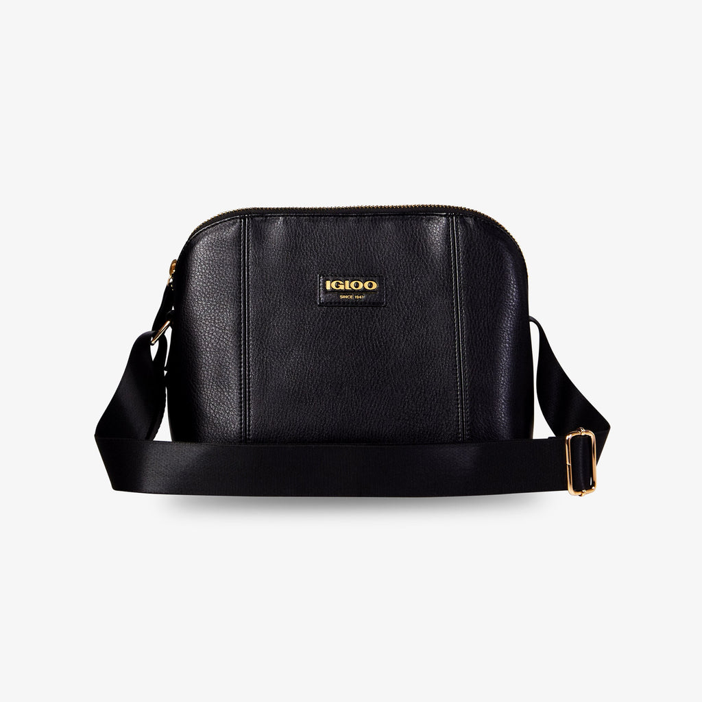 Igloo Luxe® Crossbody Cooler Bag - Black - Front View