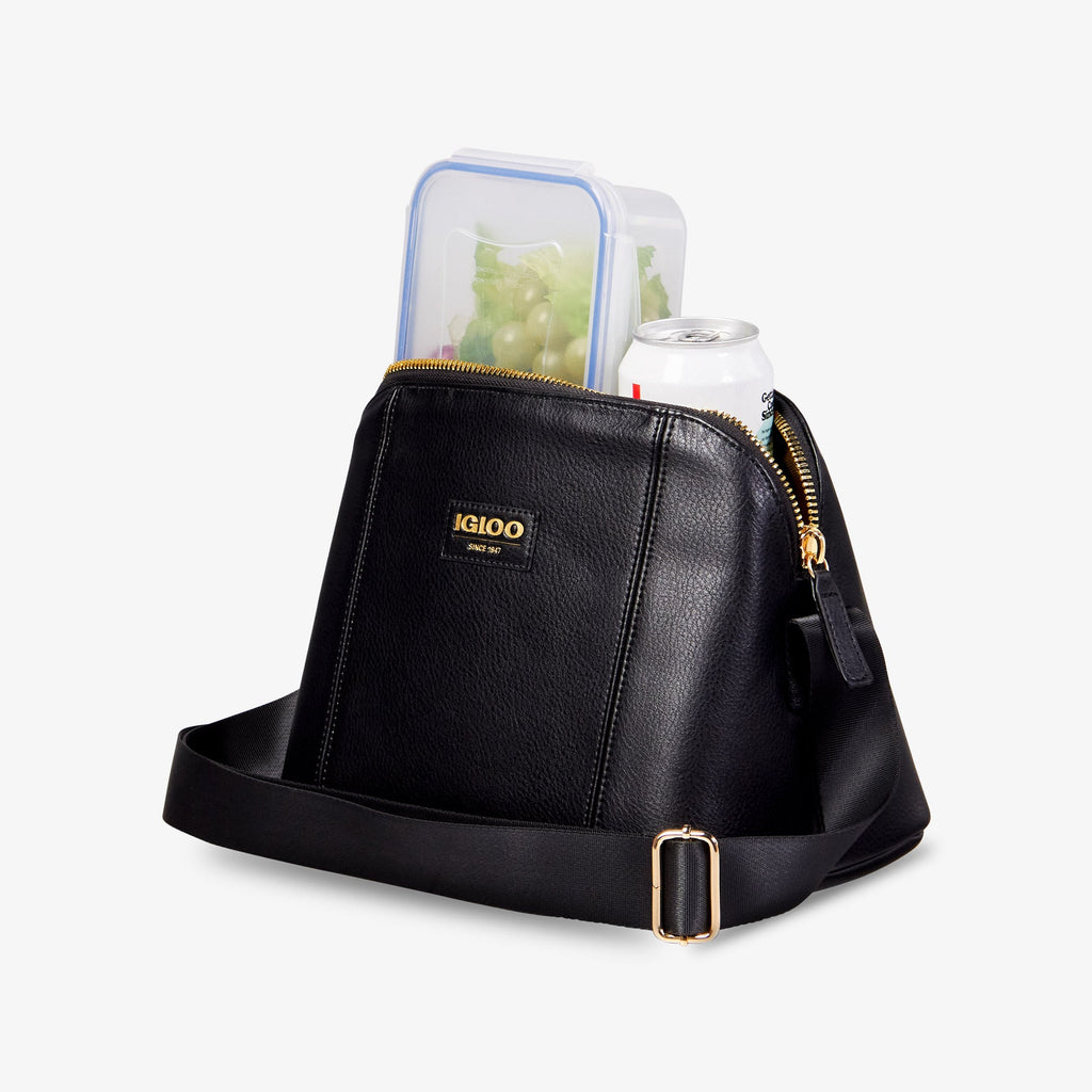 Igloo Luxe® Crossbody Cooler Bag - Black - Product View