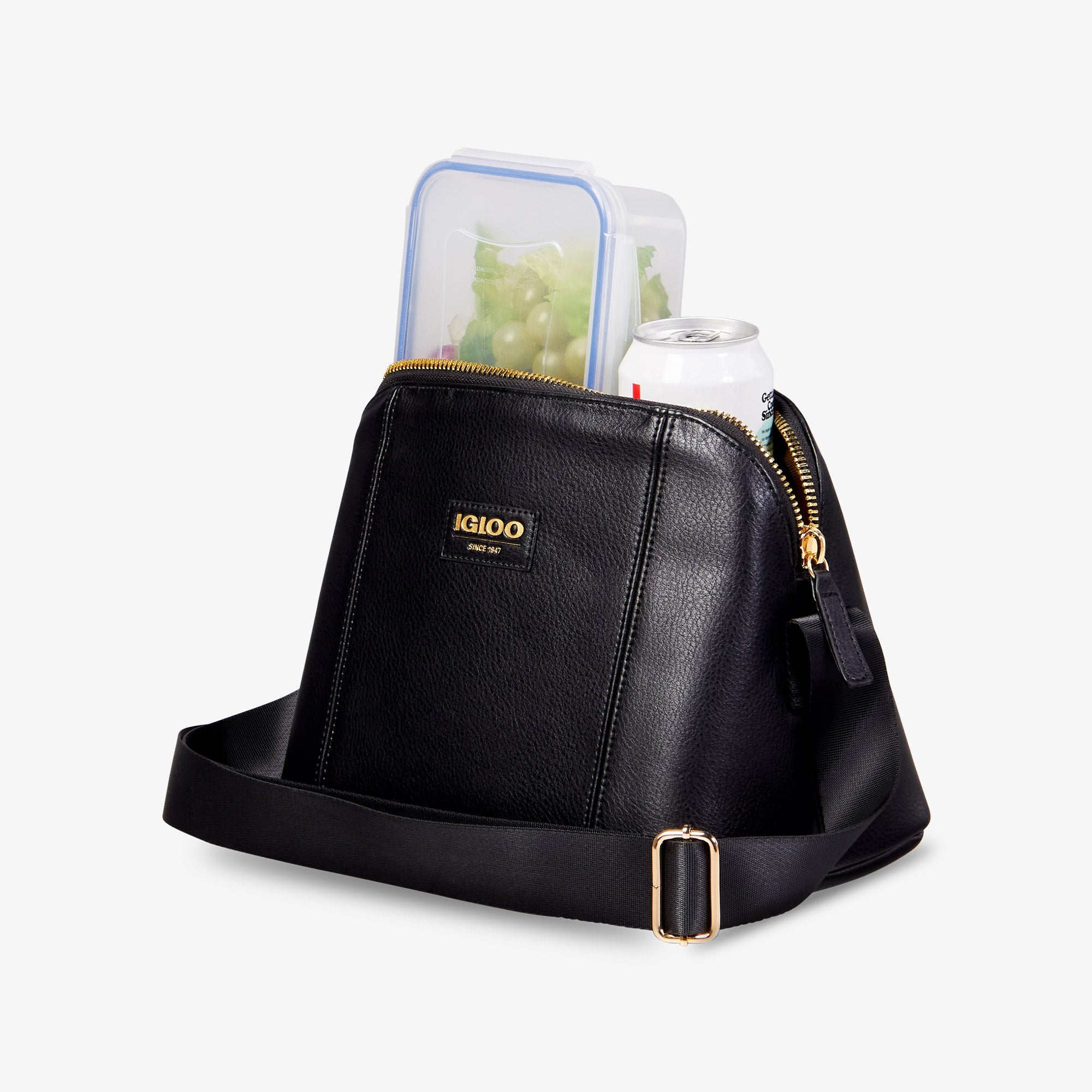 Igloo Luxe® Crossbody Cooler Bag - Black - Product View