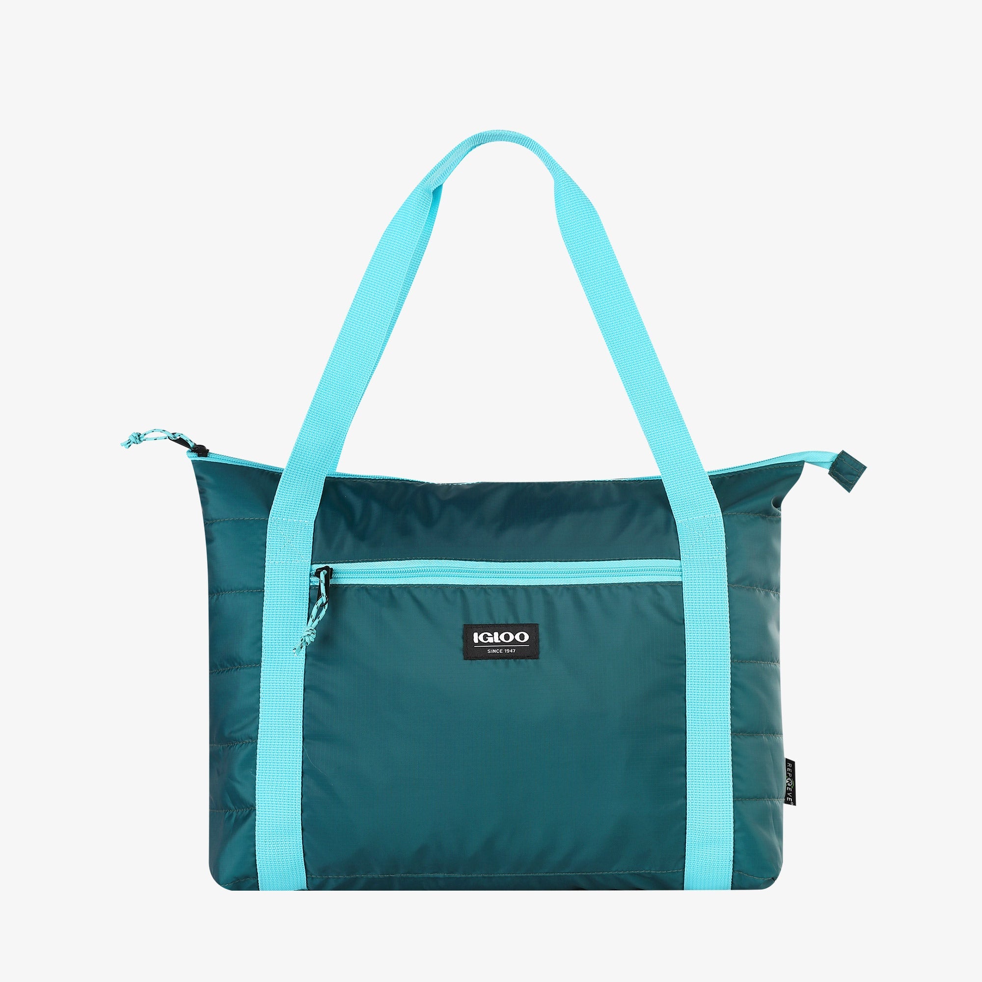 Packable Puffer 20-Can Cooler Bag - Teal - Product View