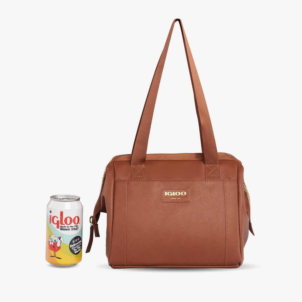 Igloo Luxe® Lunch Tote Cooler Bag - Cognac - Product View