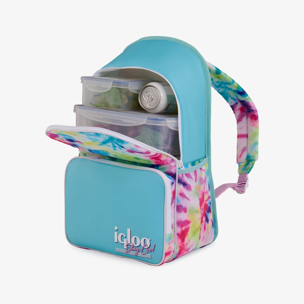 Retro Backpack Cooler - Tie-Dye - Product View