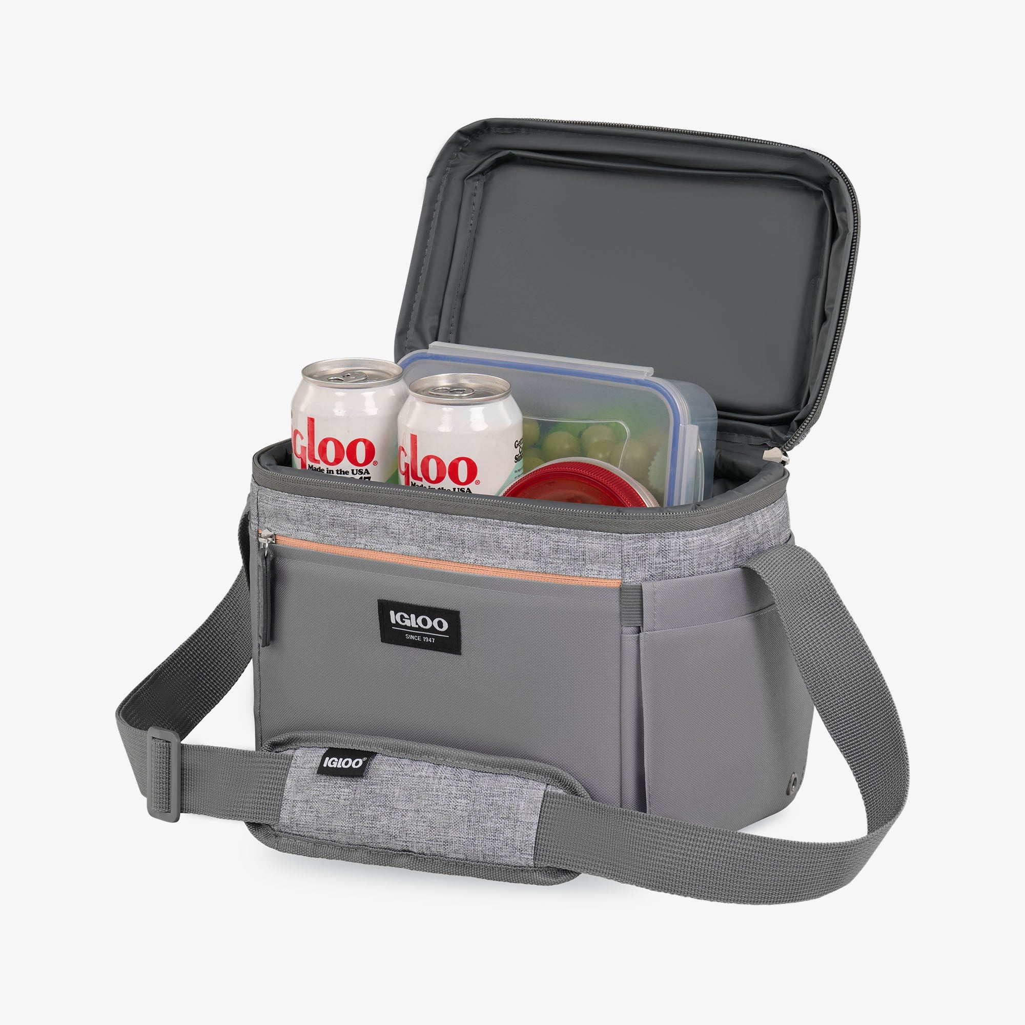 Everyday Lunch Rounded Cube Cooler Bag - Gray - Product View