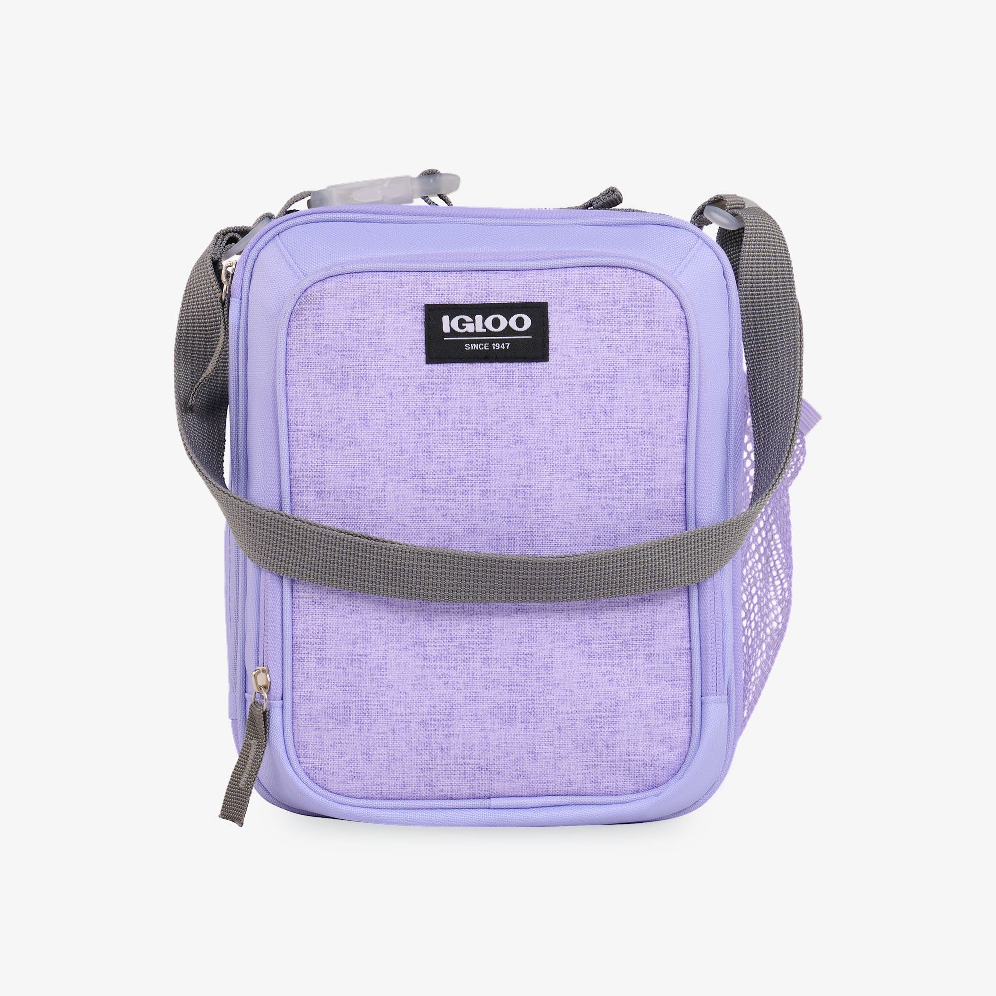 Kids Everyday Lunch Vertical Cooler Bag - Lilac - Front View