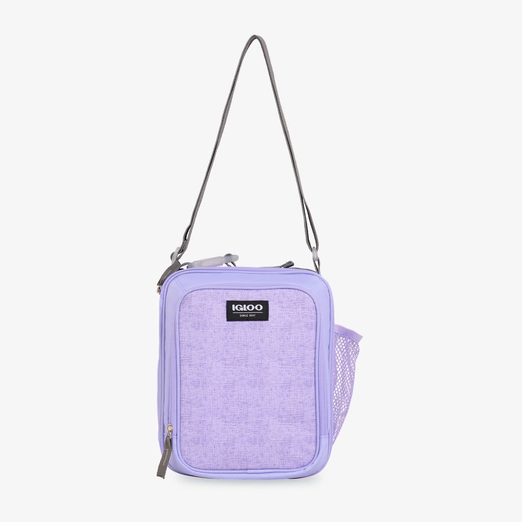 Kids Everyday Lunch Vertical Cooler Bag - Lilac - Strap View