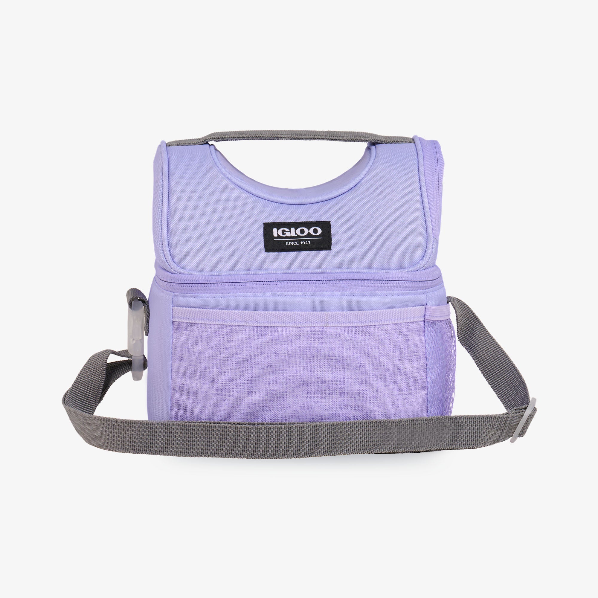 Kids Everyday Lunch Gripper Cooler Bag - Lilac - Front View