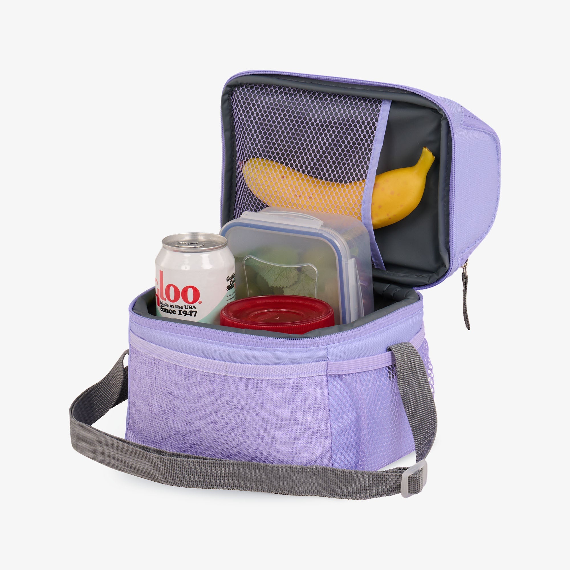 Kids Everyday Lunch Gripper Cooler Bag - Lilac - Product View