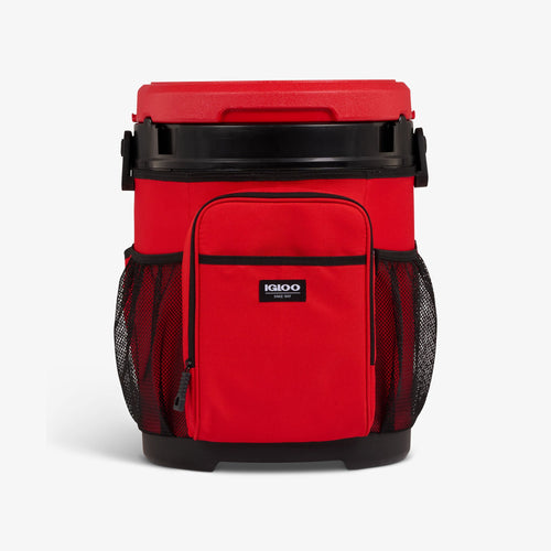 20 Qt Cooler Bucket - Red Heat - Front View