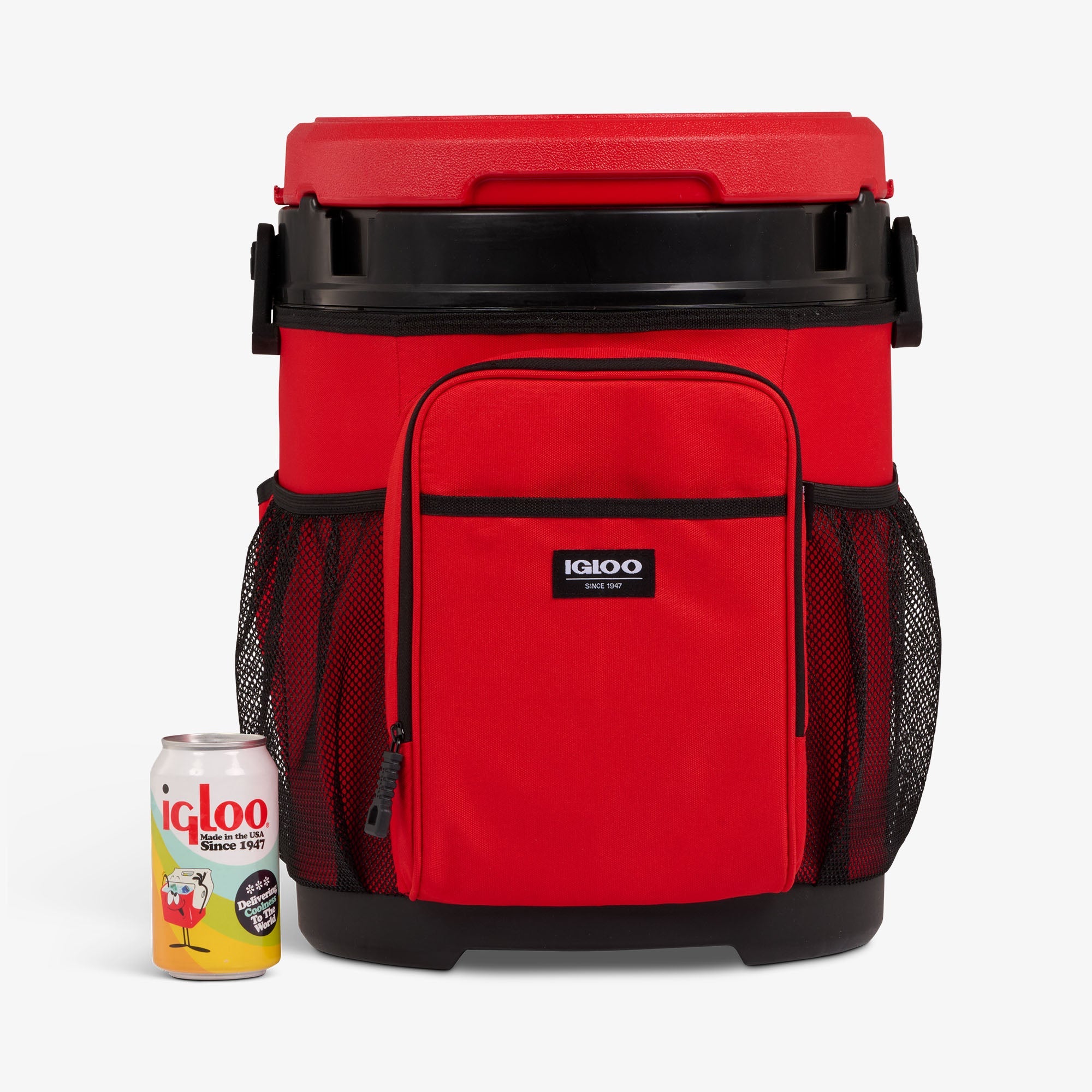 20 Qt Cooler Bucket - Red Heat - Size View