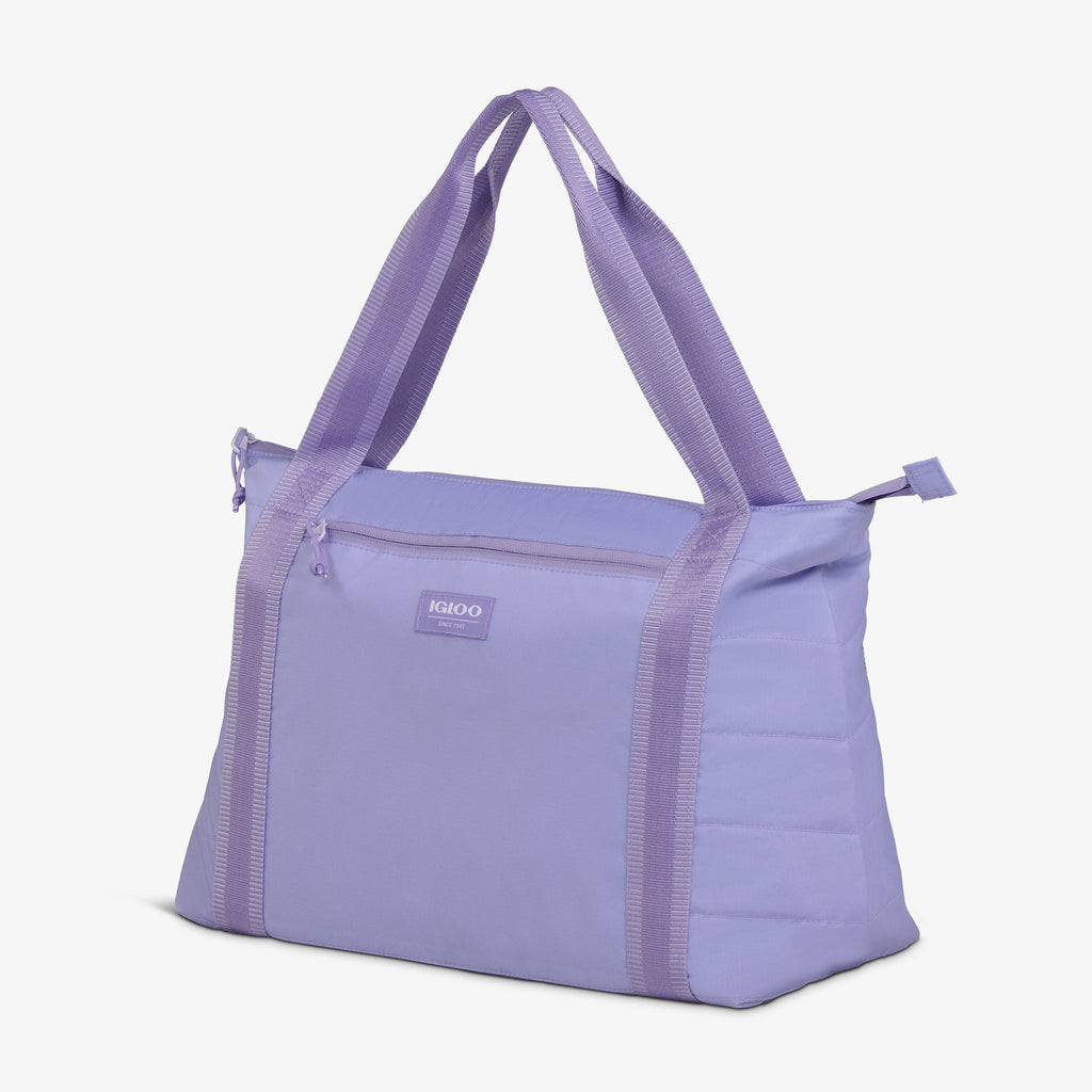 Packable Puffer 20-Can Cooler Bag - Lilac - Product View