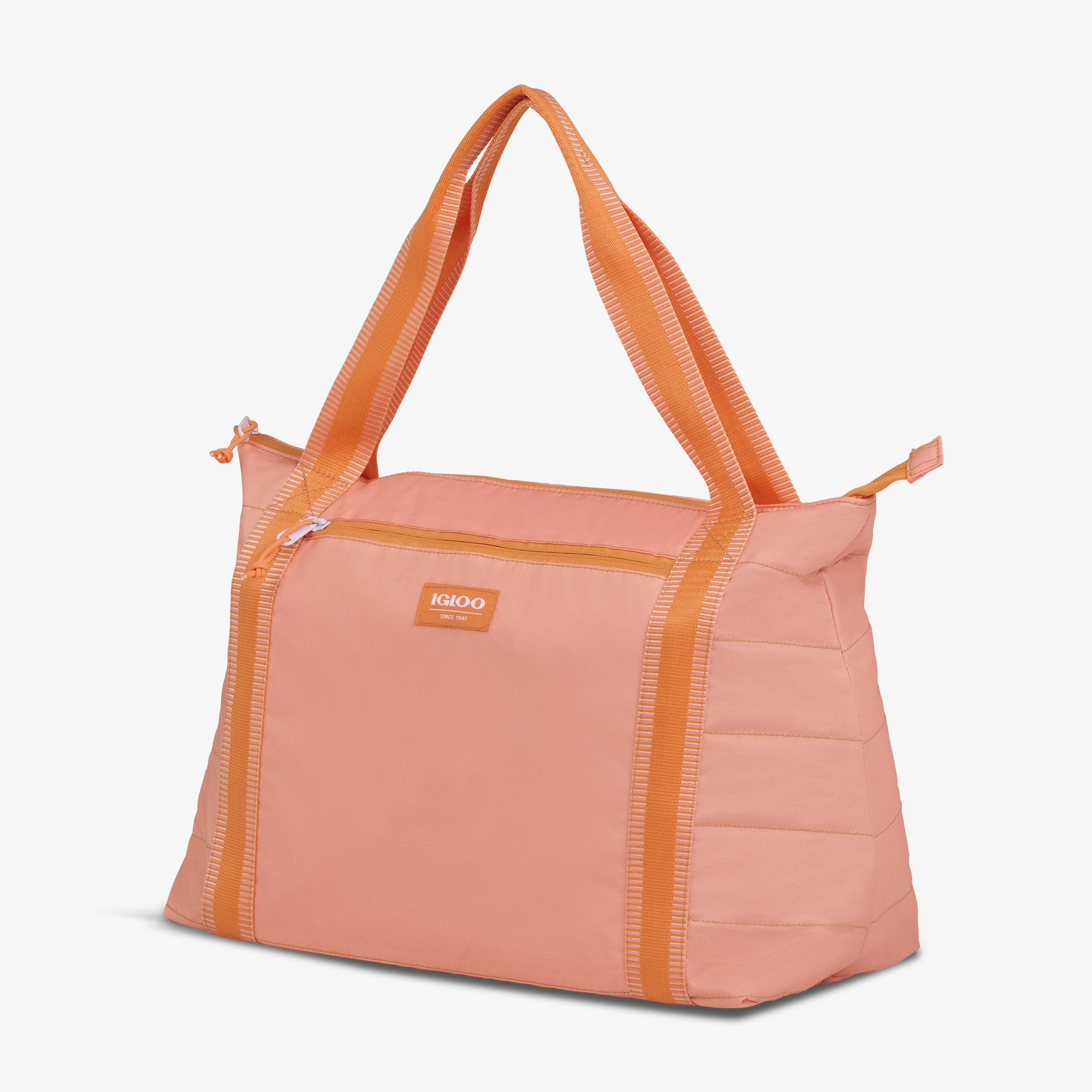 Packable Puffer 20-Can Cooler Bag - Apricot - Product View