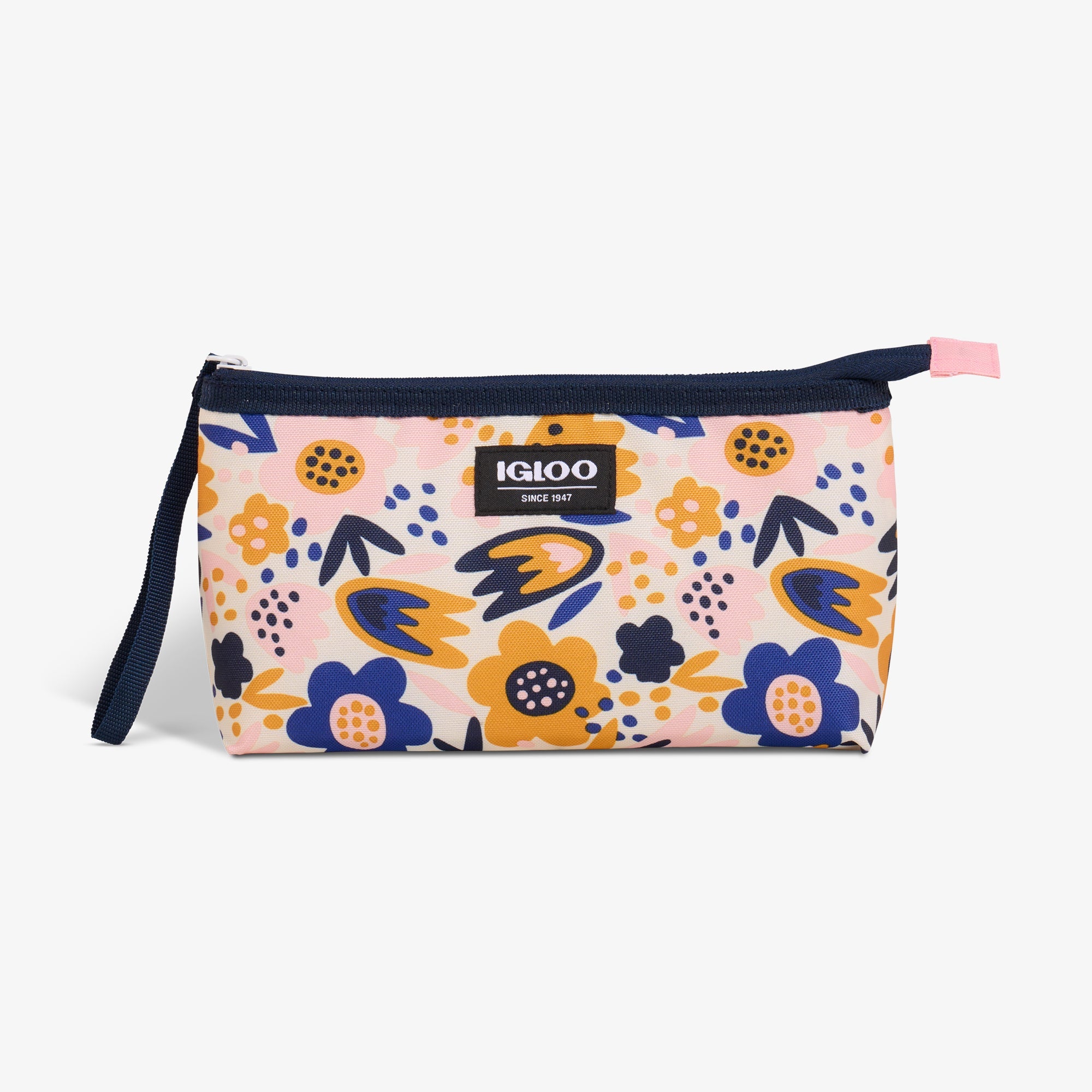 Kids Lunch Snack Bag - Floral - Front View