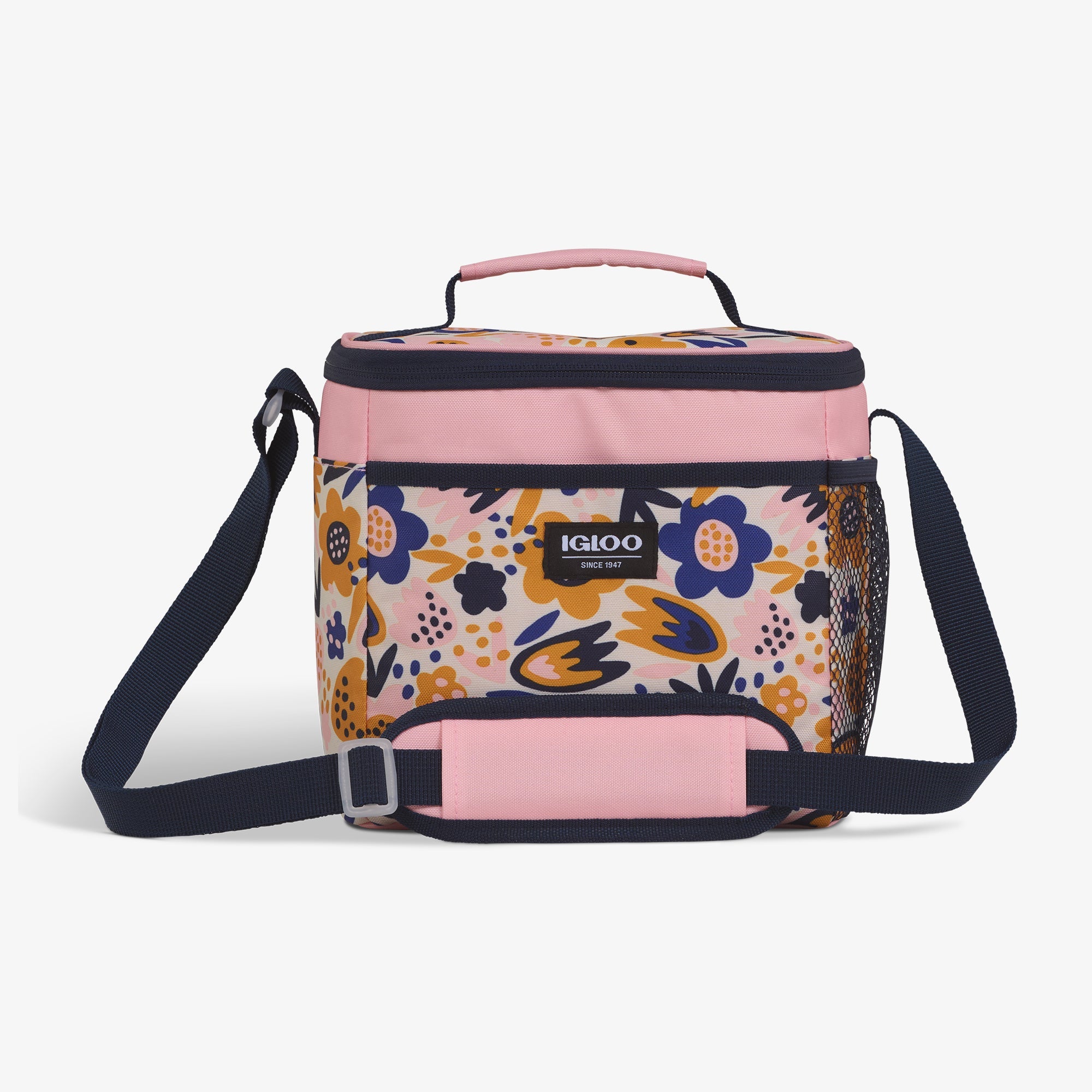 Kids Square Lunch Bag - Floral - Front View