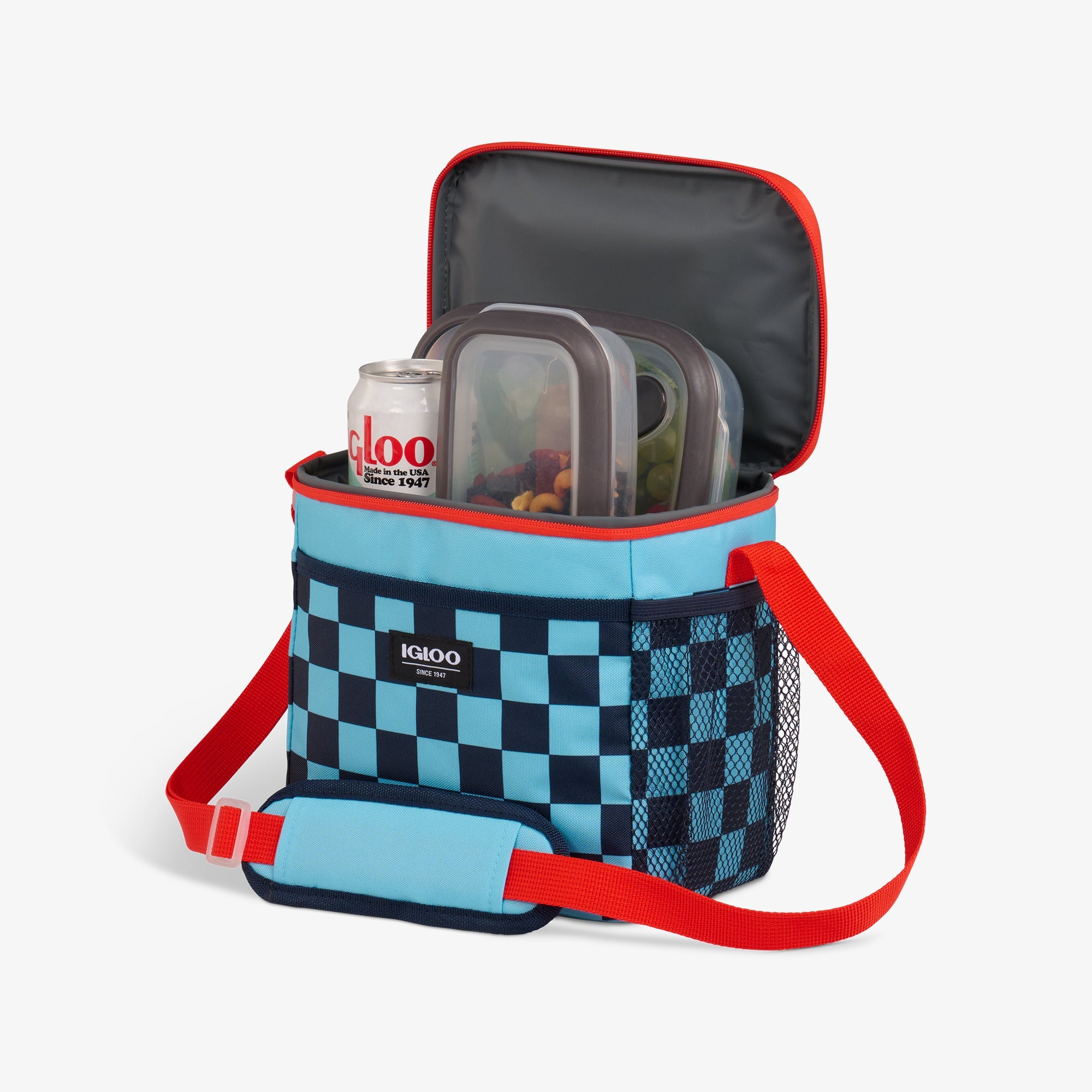 Kids Square Lunch Bag - Checkers - Product View