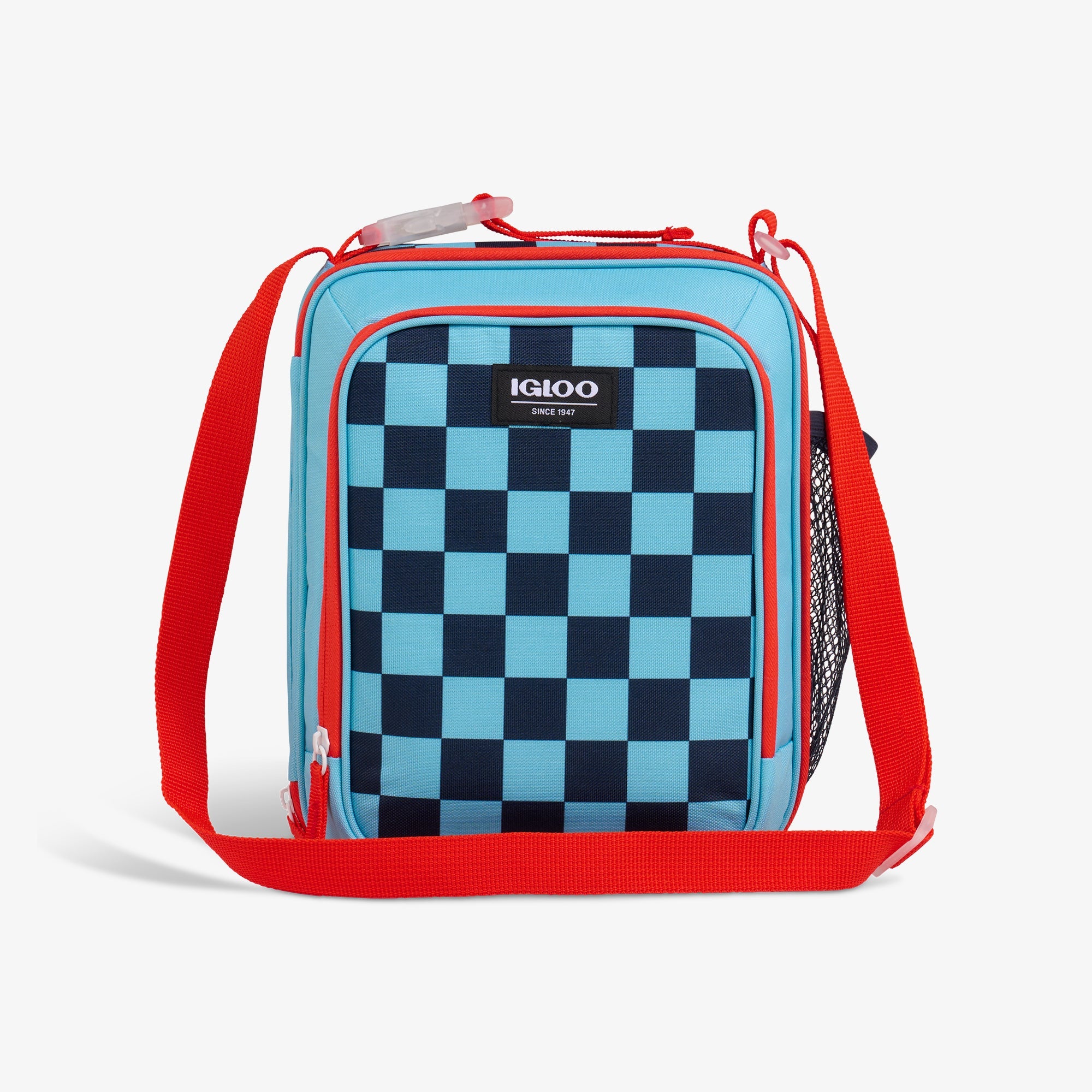 Kids Everyday Lunch Vertical Cooler Bag - Checkers - Front View