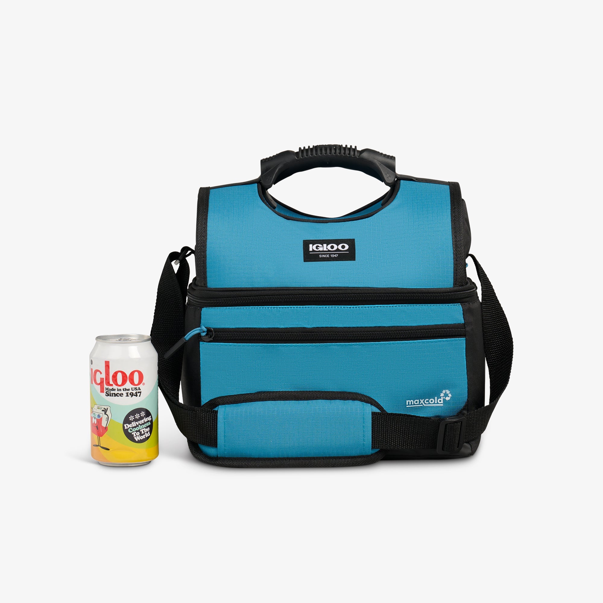 Latitude Gripper 16-Can Cooler Bag - Modern Blue - Size View