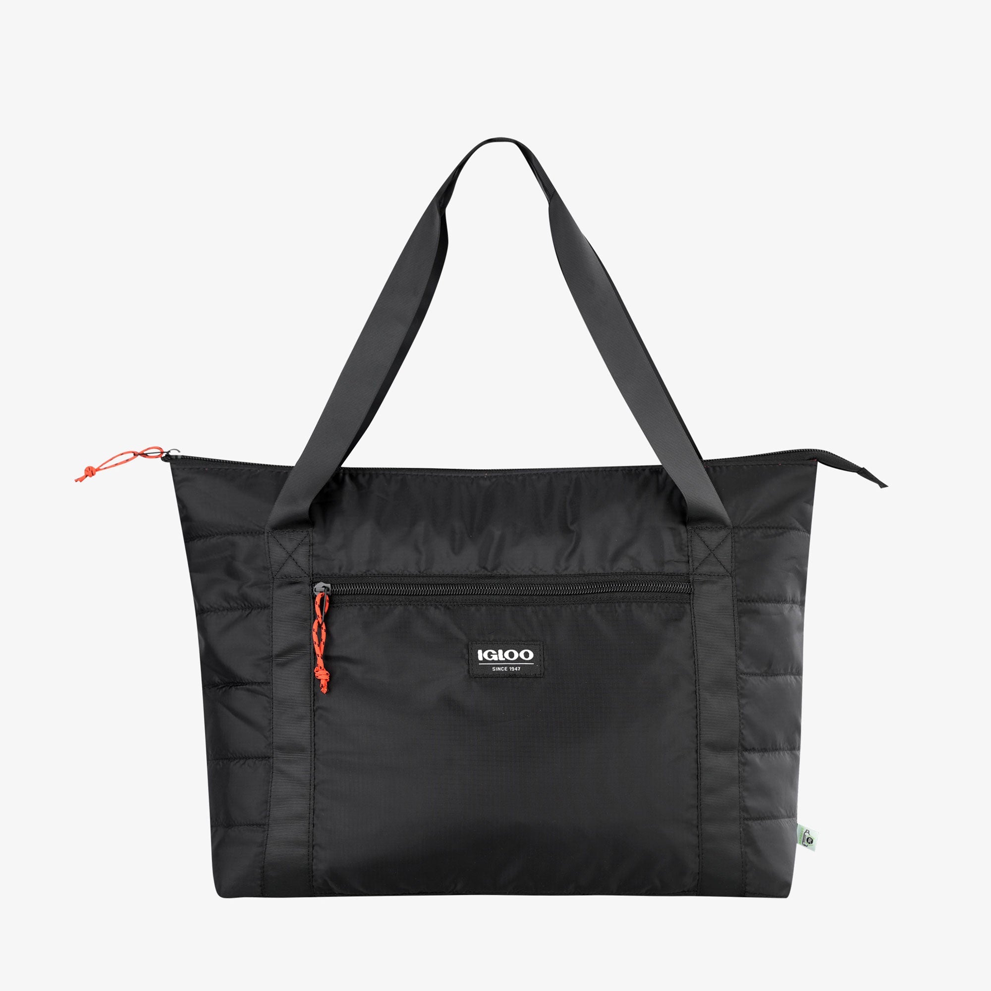 Packable Puffer 20-Can Cooler Bag - Black - Product View