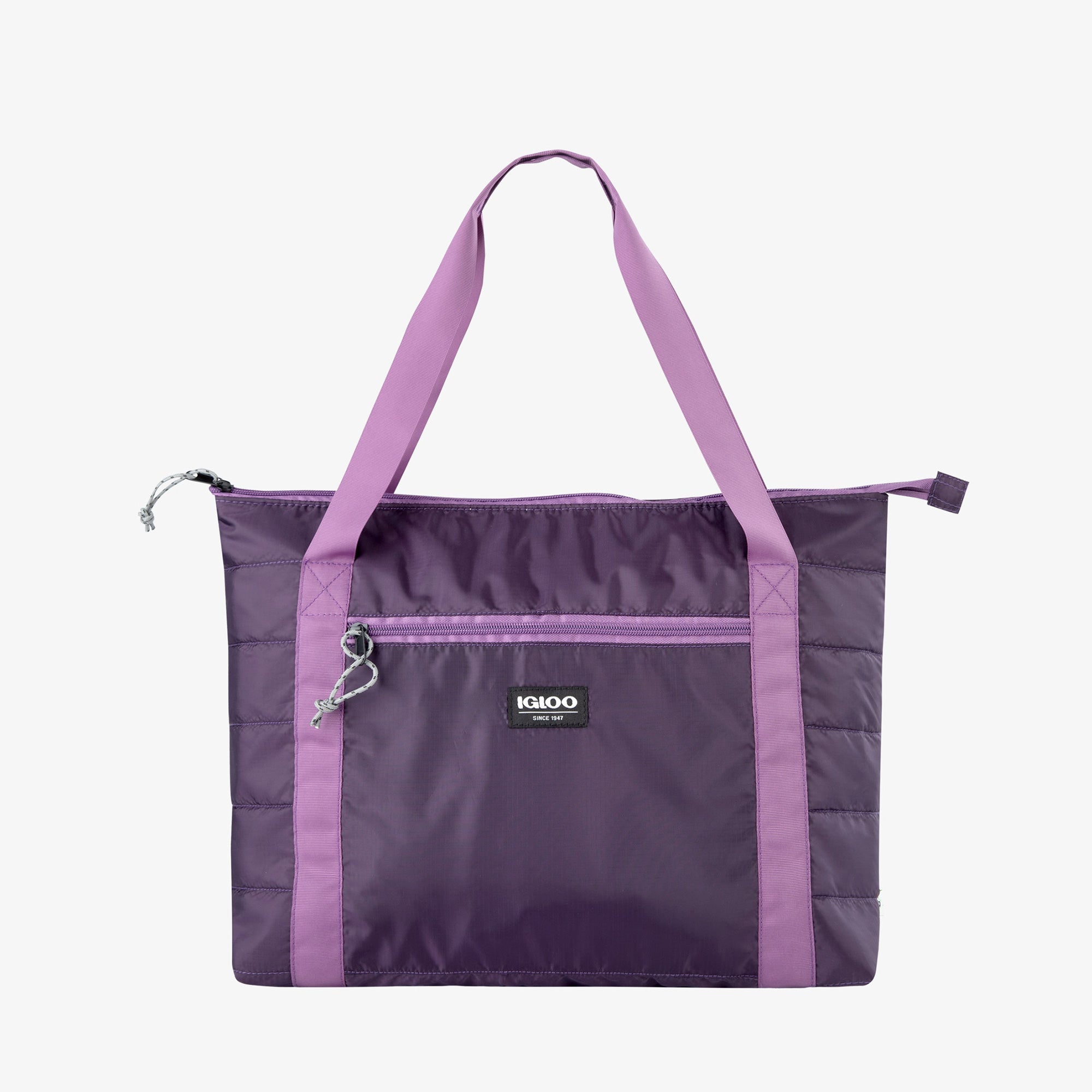 Packable Puffer 20-Can Cooler Bag - Eggplant - Product View