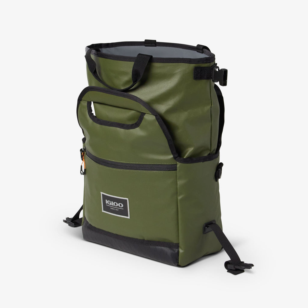 Pursuit 16-Can Lunch Bag - Chive - Open View