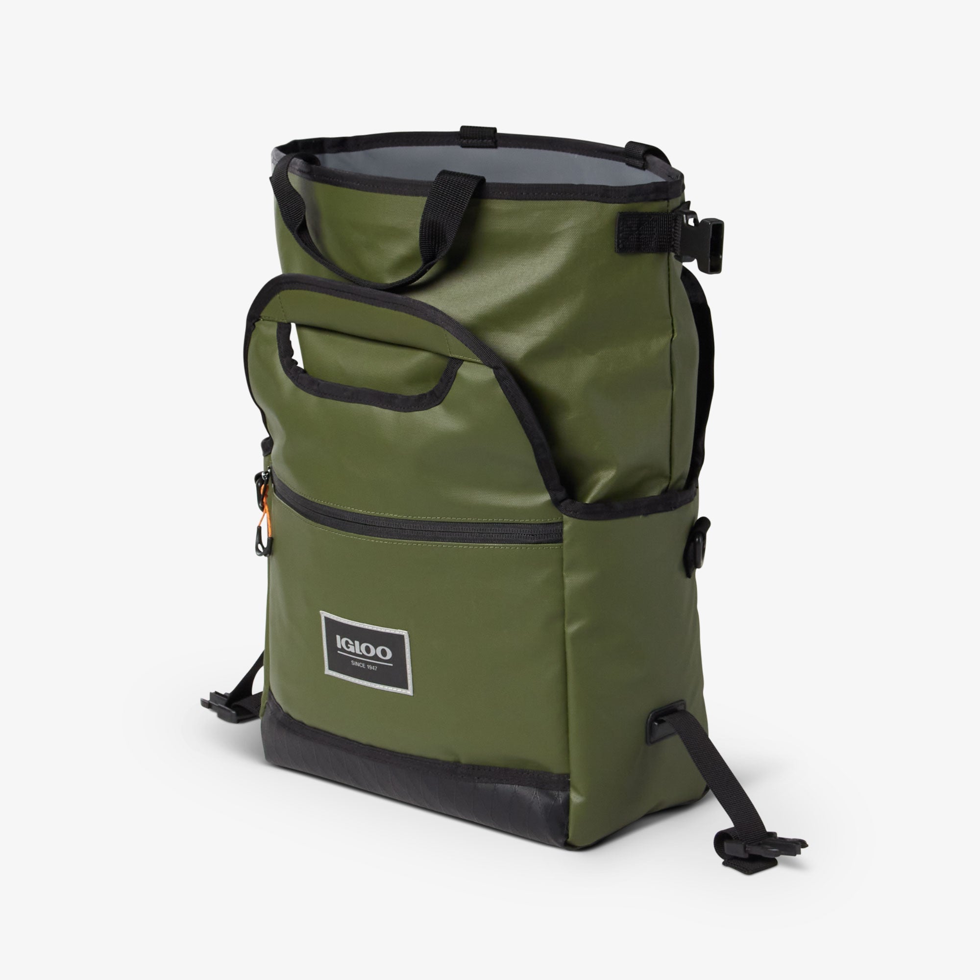 Pursuit 16-Can Lunch Bag - Chive - Open View