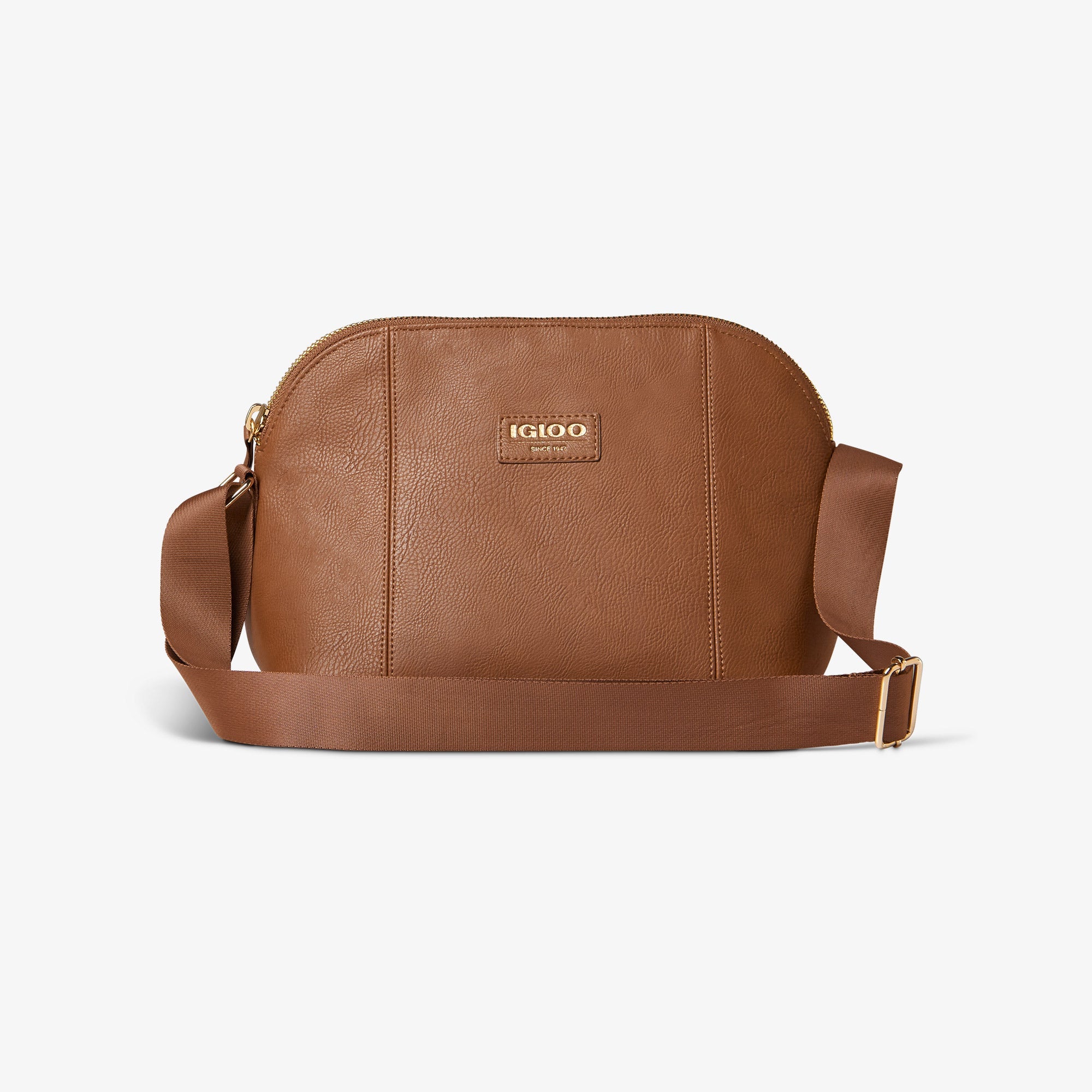 Igloo Luxe® Crossbody Cooler Bag - Cognac - Product View