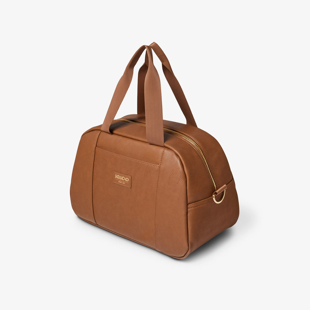 Igloo Luxe® Satchel Cooler Bag - Cognac - Product View