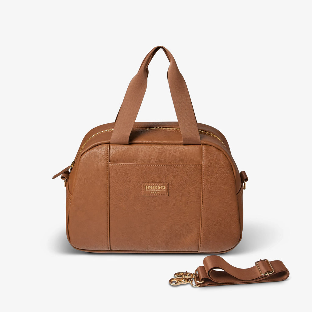 Igloo Luxe® Satchel Cooler Bag - Cognac - Product View