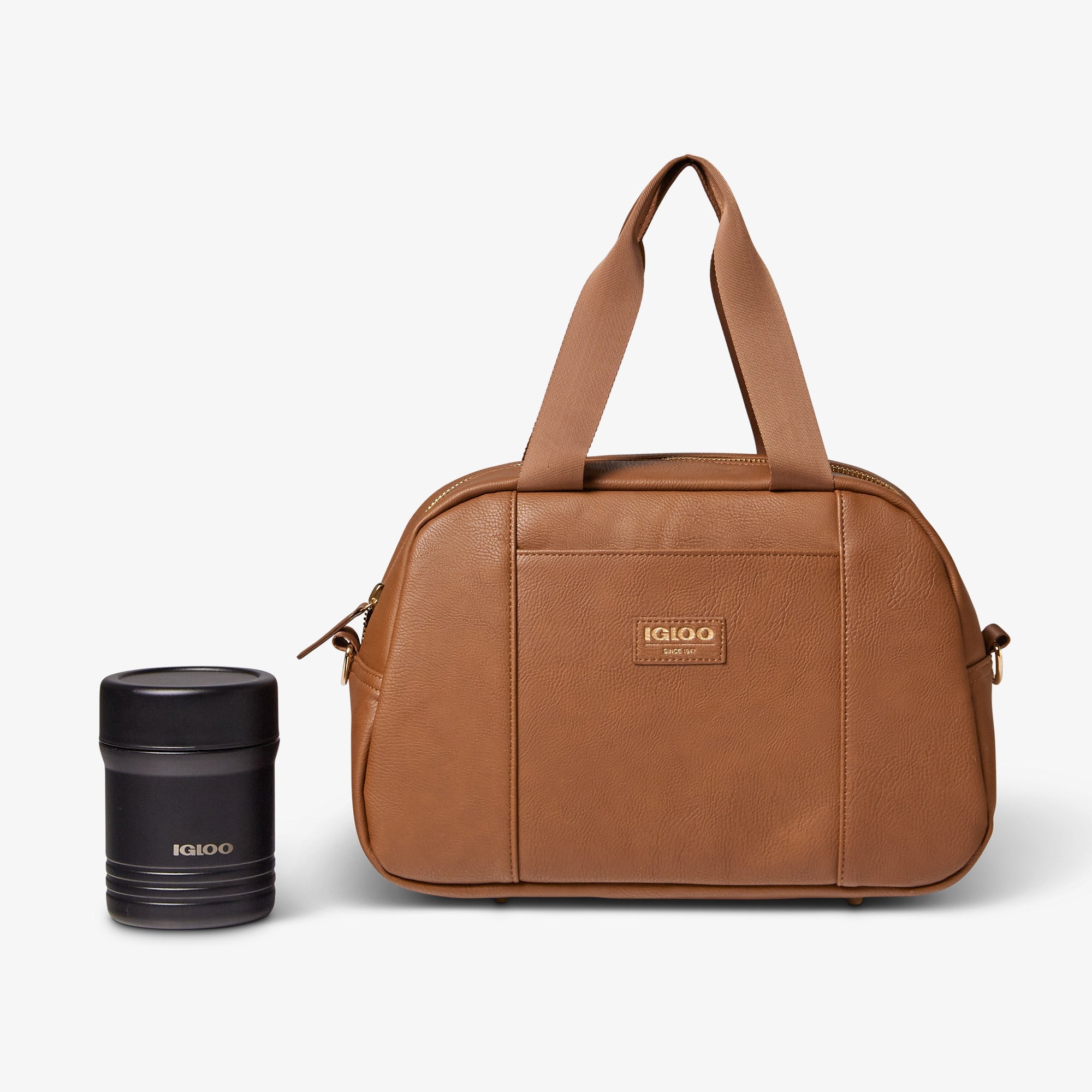 Igloo Luxe® Satchel Cooler Bag - Cognac - Product View