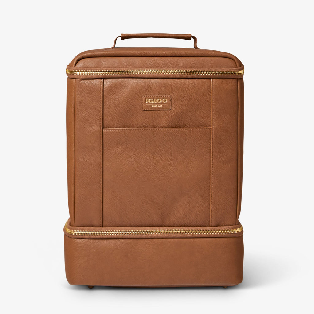 Igloo Luxe® Dual Compartment Backpack - Cognac - Product View