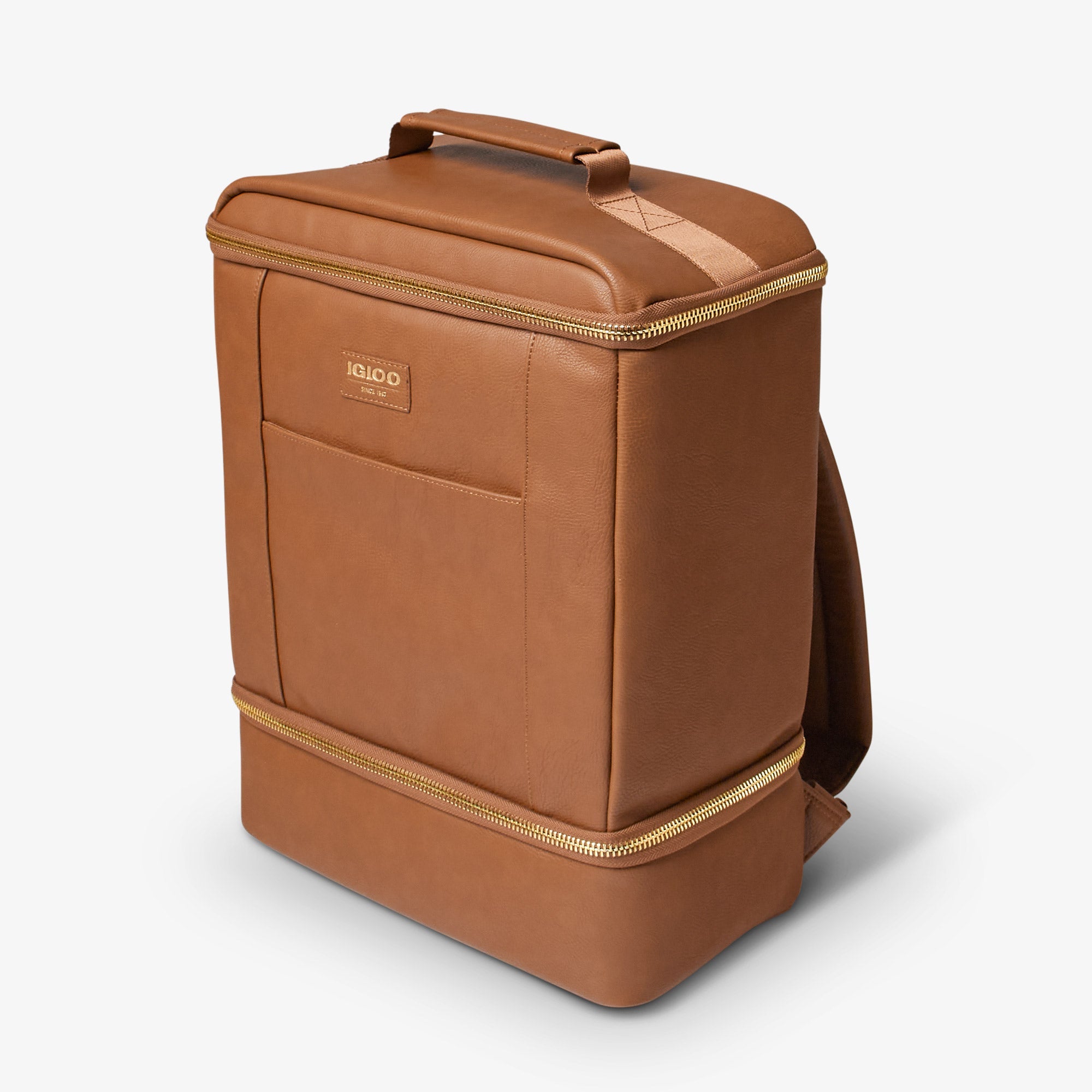 Igloo Luxe® Dual Compartment Backpack - Cognac - Product View