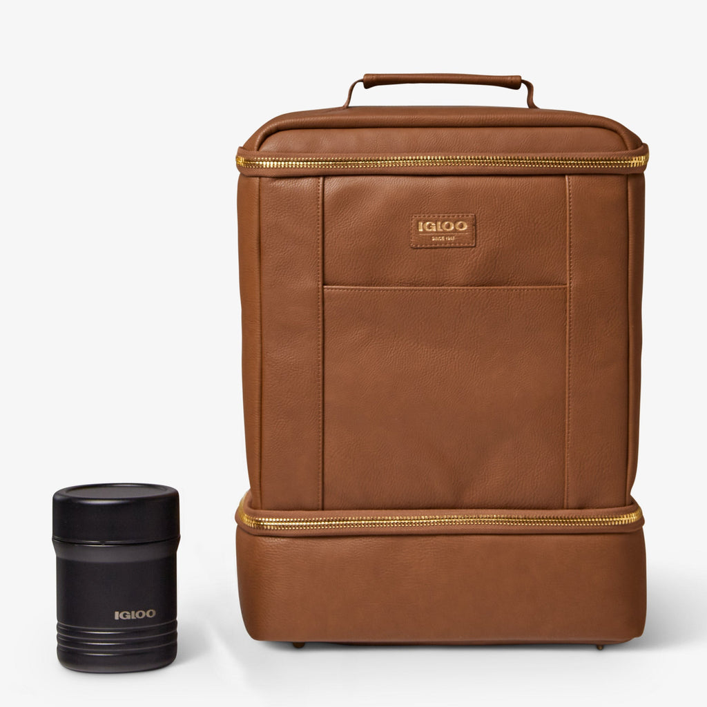 Igloo Luxe® Dual Compartment Backpack - Cognac - Product View